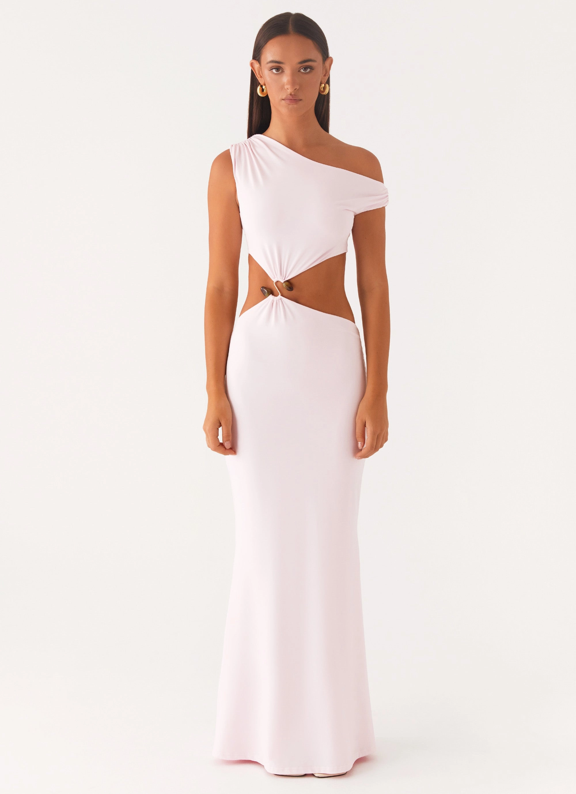 High-waisted evening piece Veronica Maxi Dress - Pink