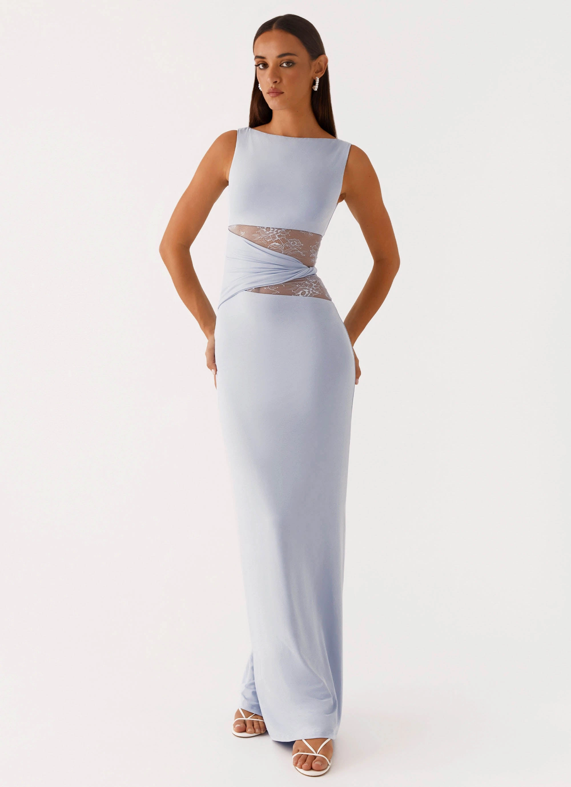 Karma Maxi Dress - Blue Mermaid-Hem