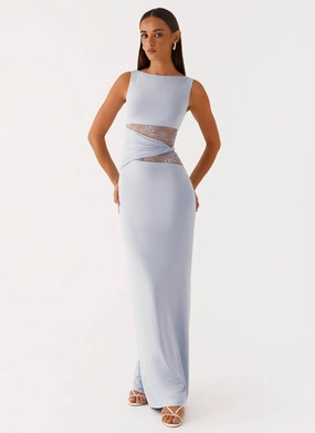 Bold Cut Wardrobe-Staple Karma Maxi Dress - Blue