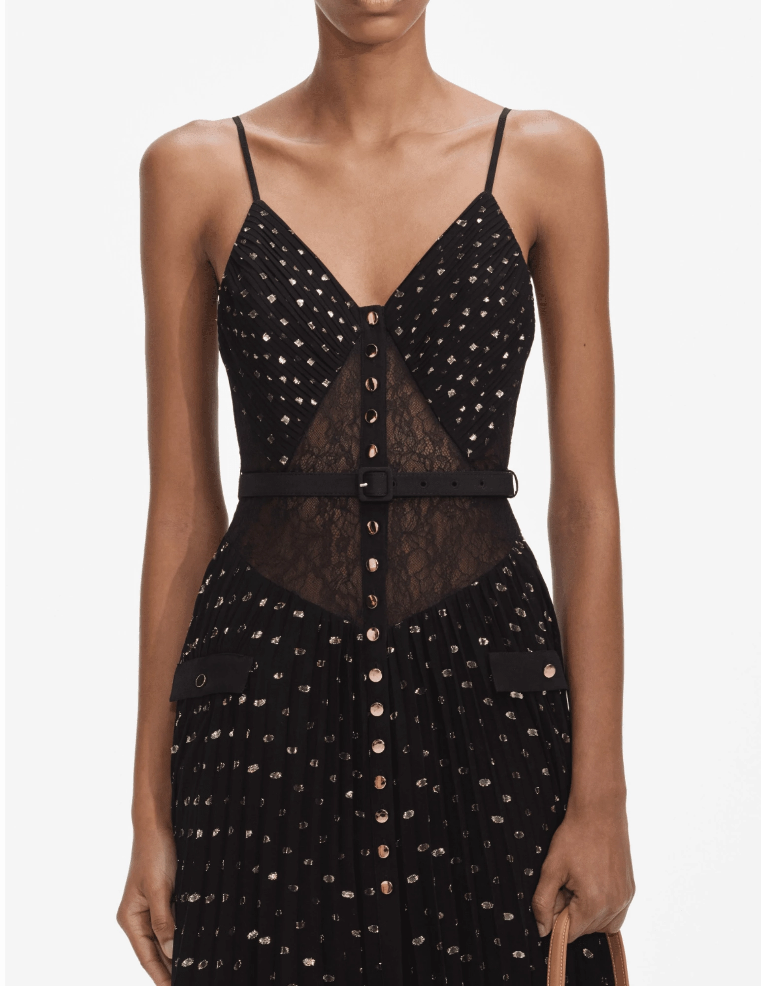 Farm Air MoistureWickingTechnology Self-Portrait Chiffon Maxi Dress