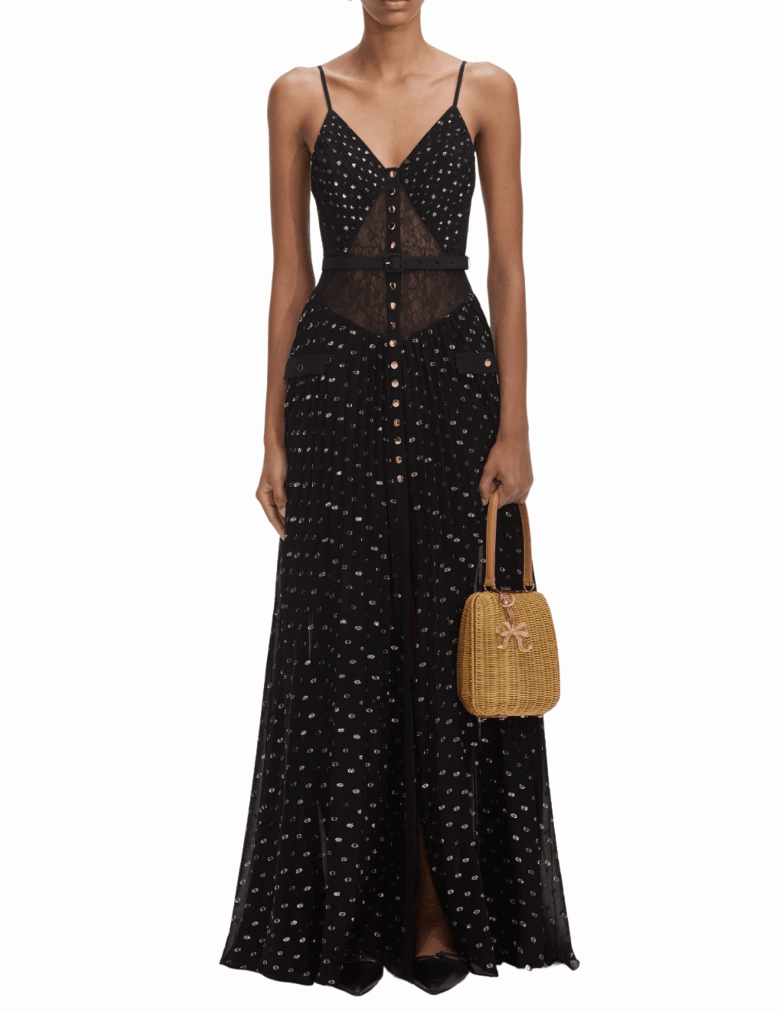 Self-Portrait Chiffon Maxi Dress Fit For All