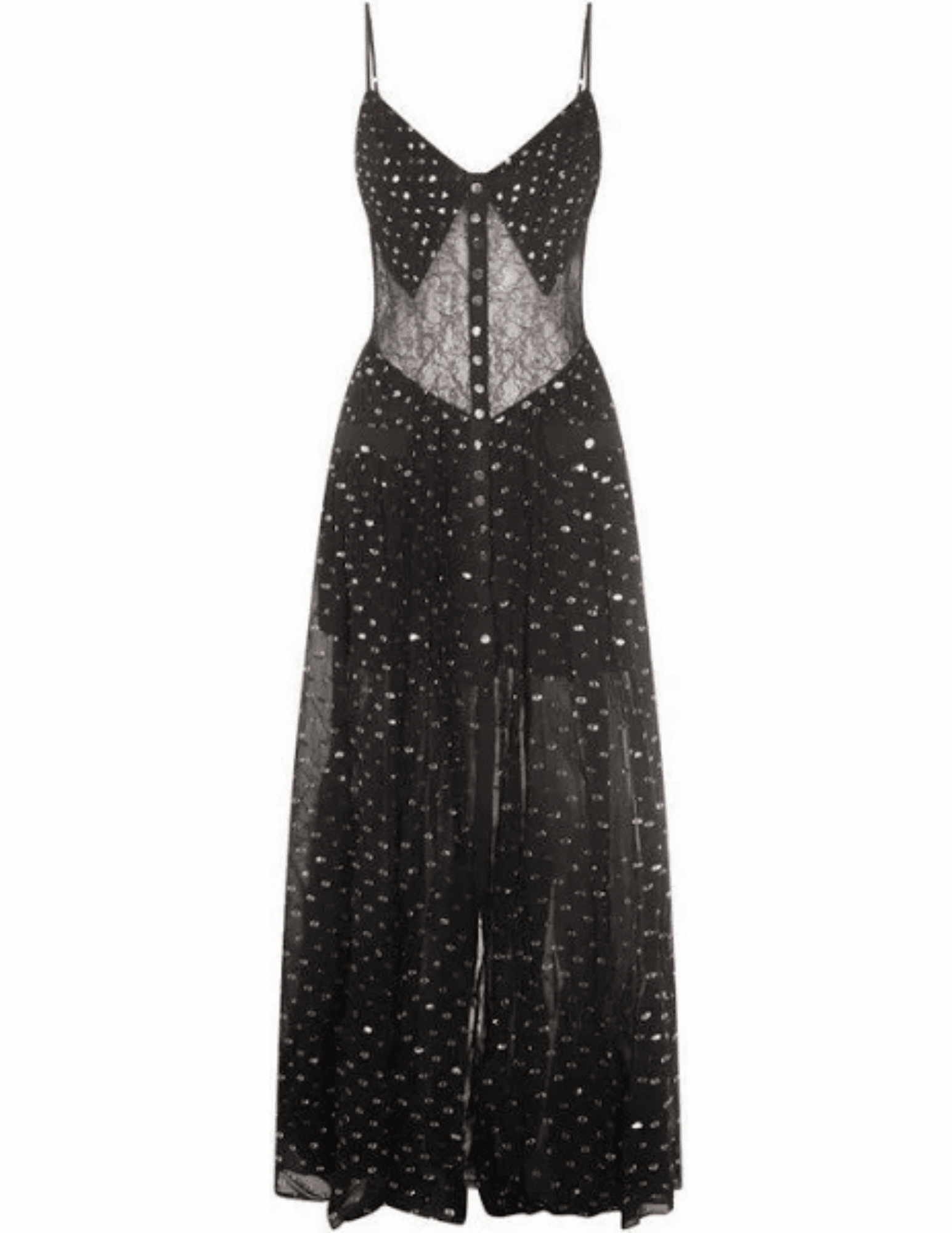 Sharp Look Work Look Self-Portrait Chiffon Maxi Dress