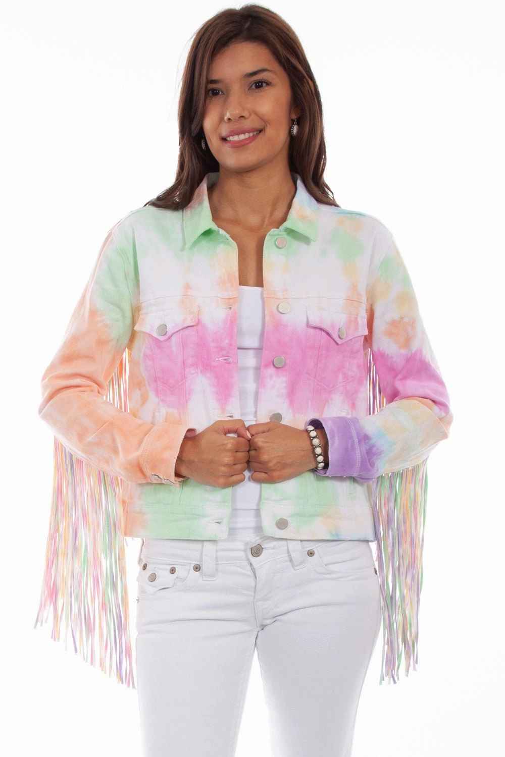 Modern Fit Scully Womens Sherbet Cotton Blend Tie Dye Jacket