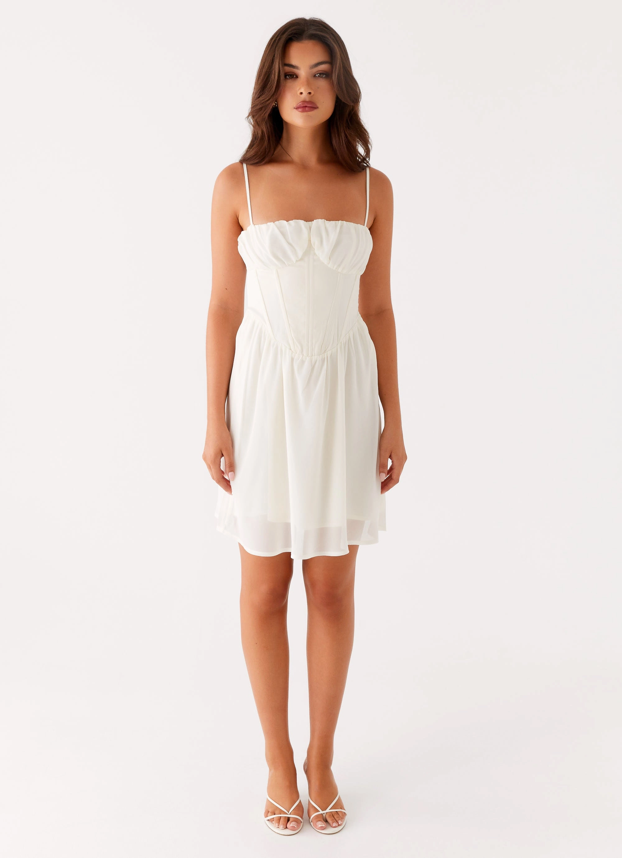 Casual Style Wear Harmony Mini Dress - Ivory