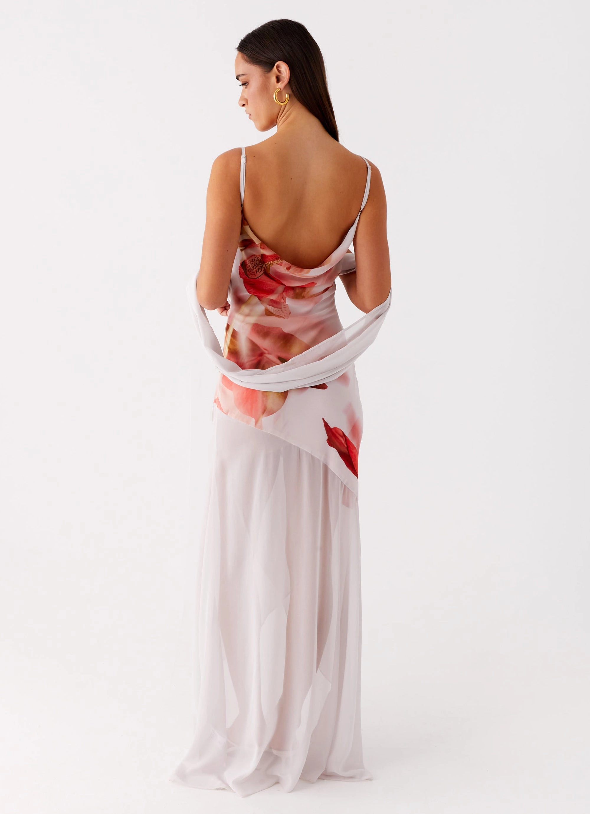 Sleek And Stylish Warm Base Loire Maxi Dress - Peach Rose