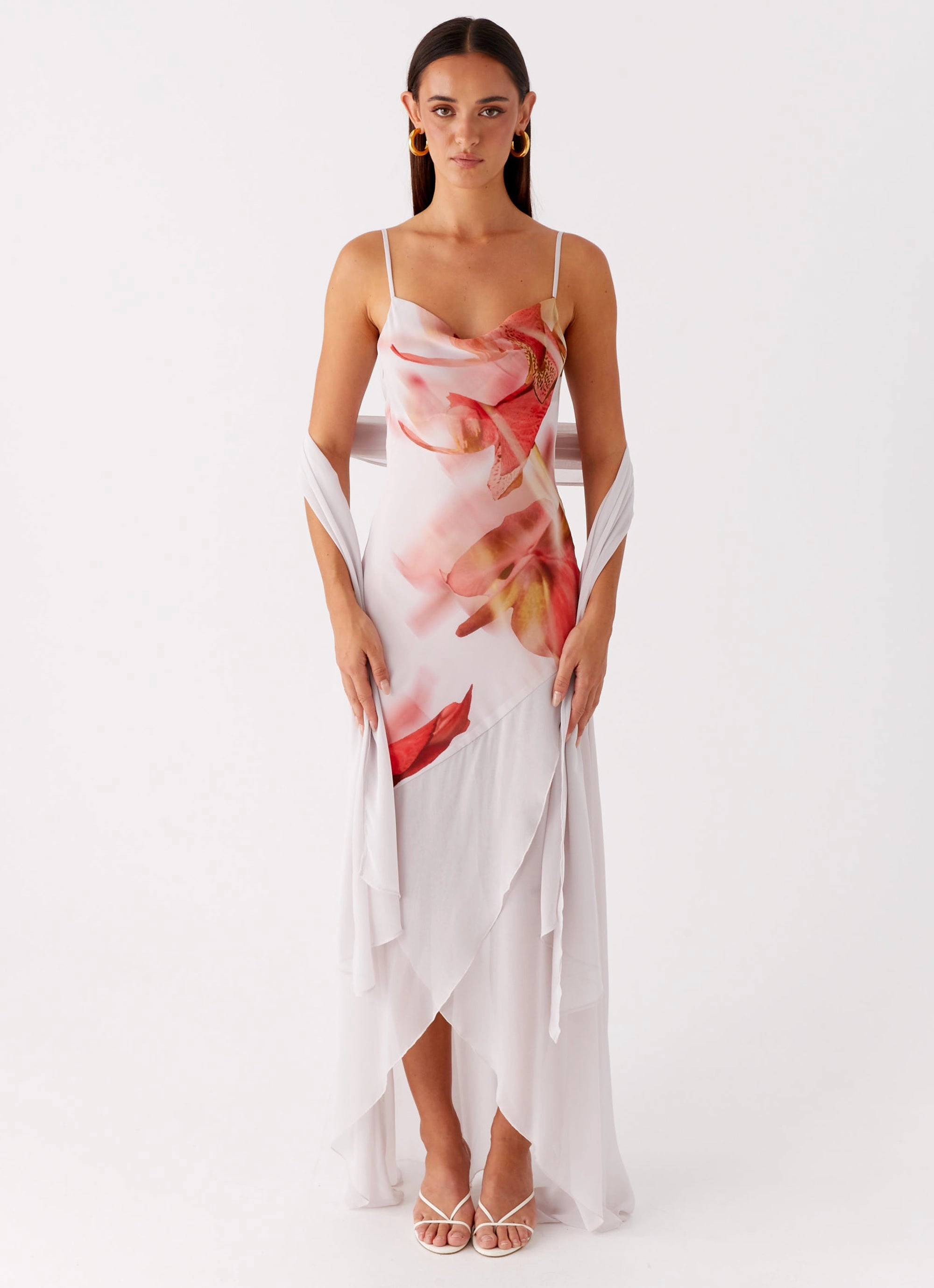 Slender Look Loire Maxi Dress - Peach Rose