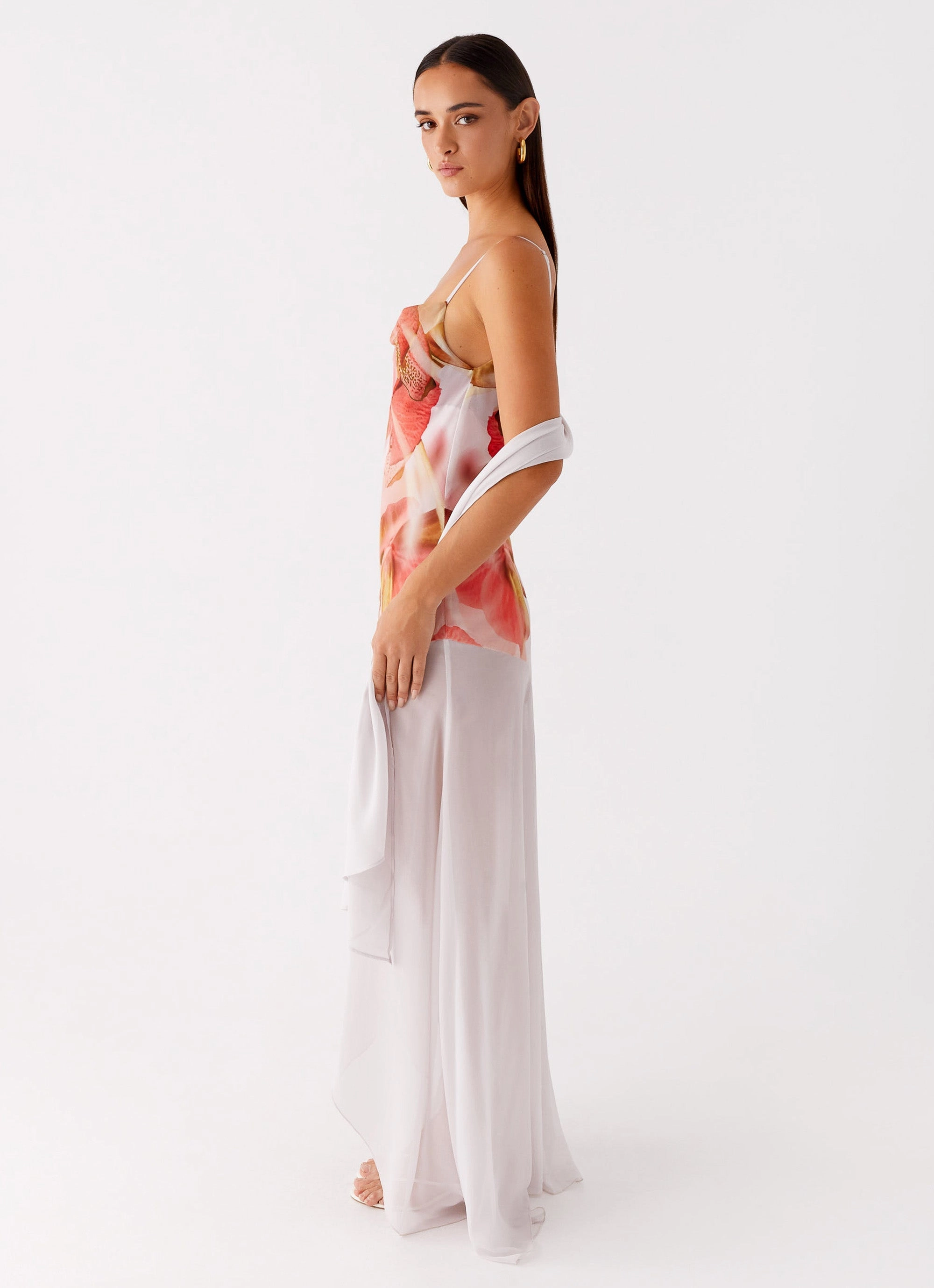 Travel Friendly Loire Maxi Dress - Peach Rose