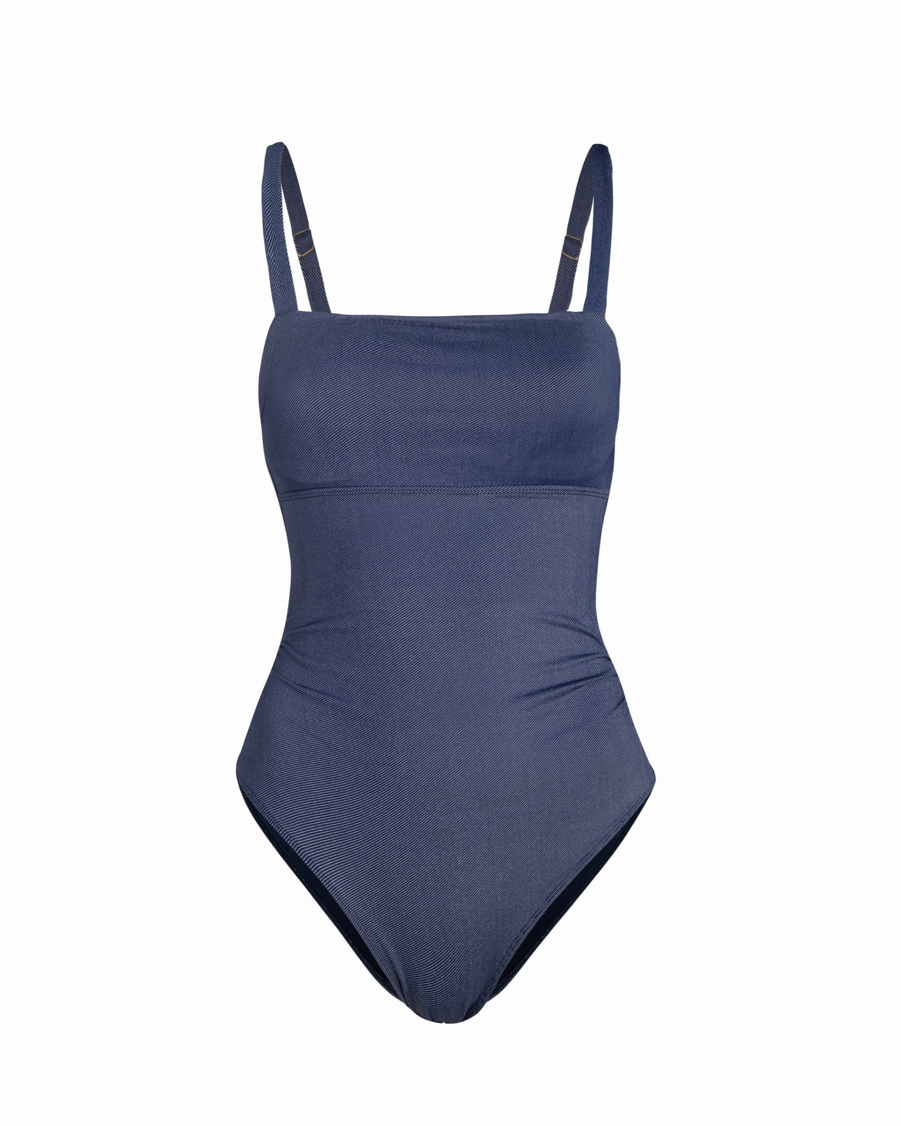 Seamless construction Sand Release Weave Jori One Piece In Indigo Twill