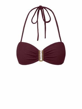 Cindy Swim Top Auburn Texture Non-restrictive