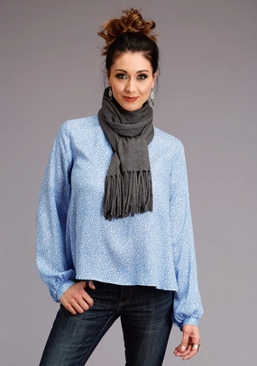 Stetson Womens Heathered Grey Rayon Sweater Scarf Fashion Knitwear