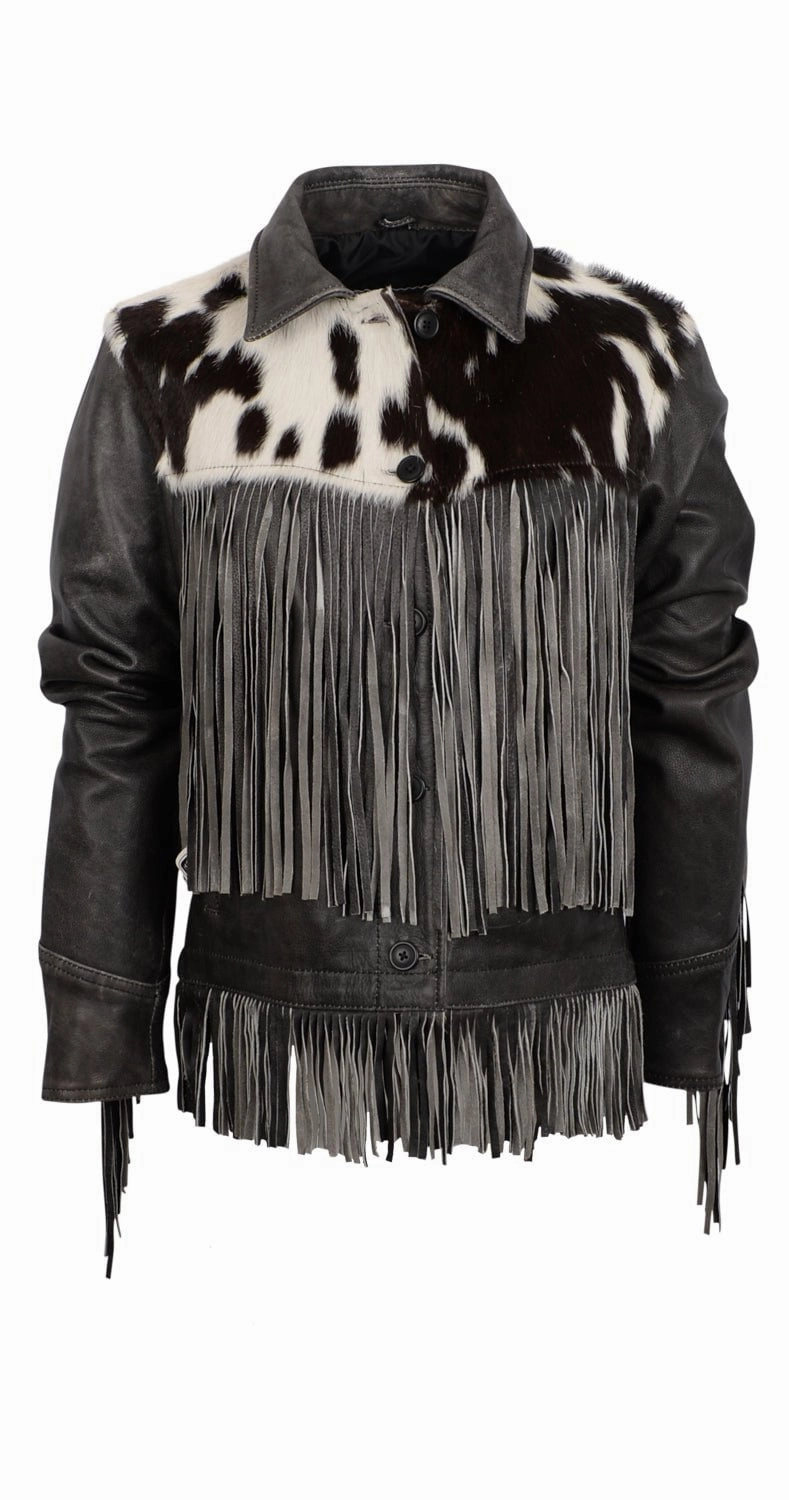 abrasion resistant coating Hooded styles STS Ranchwear Womens Frontier Blackstone/Cowhide Leather Leather Jacket