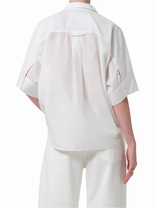 Claire Shirt with Lace in White Formal Wear