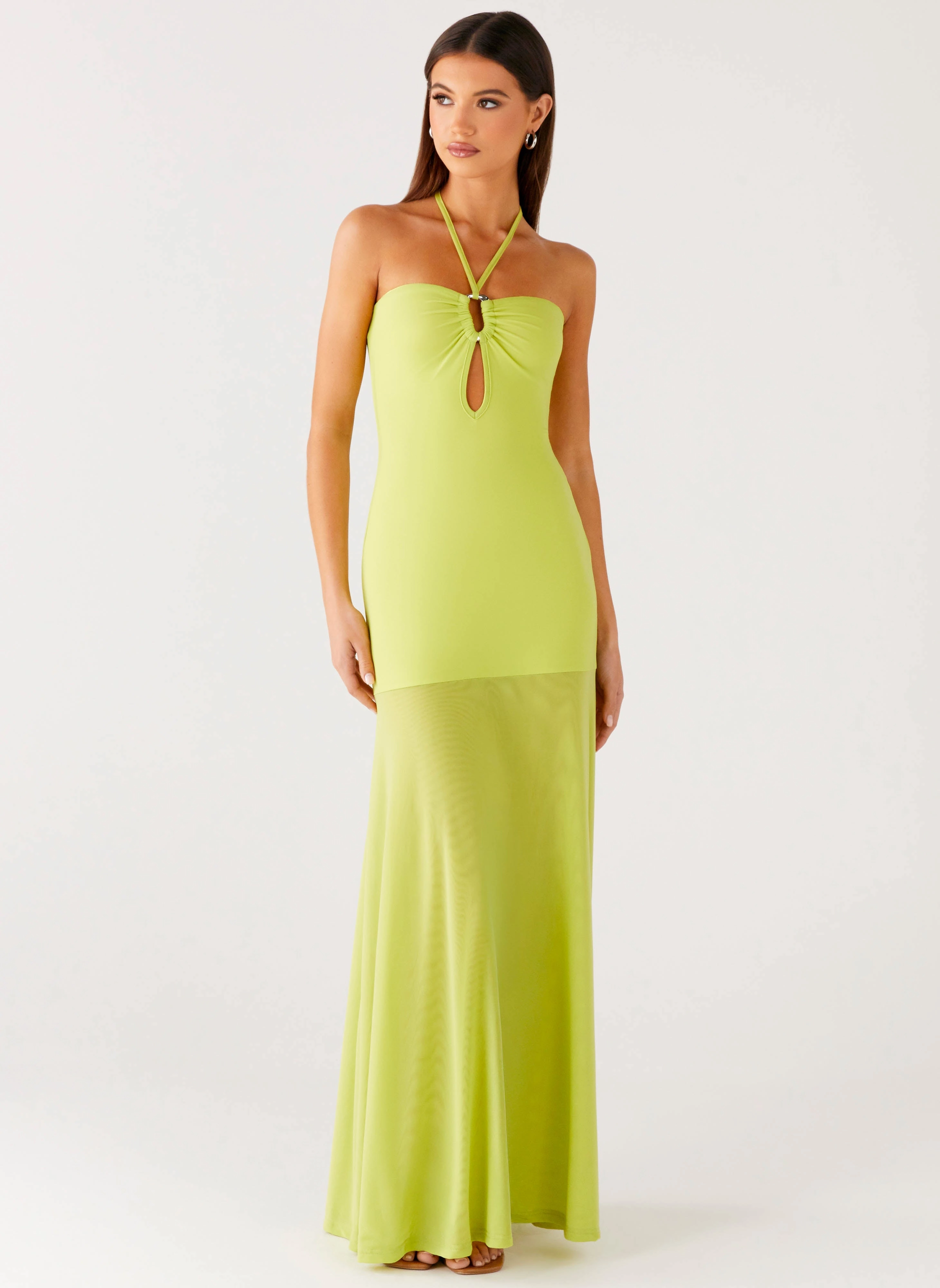 Casual Core Luxe Appeal Claria Maxi Dress - Lime
