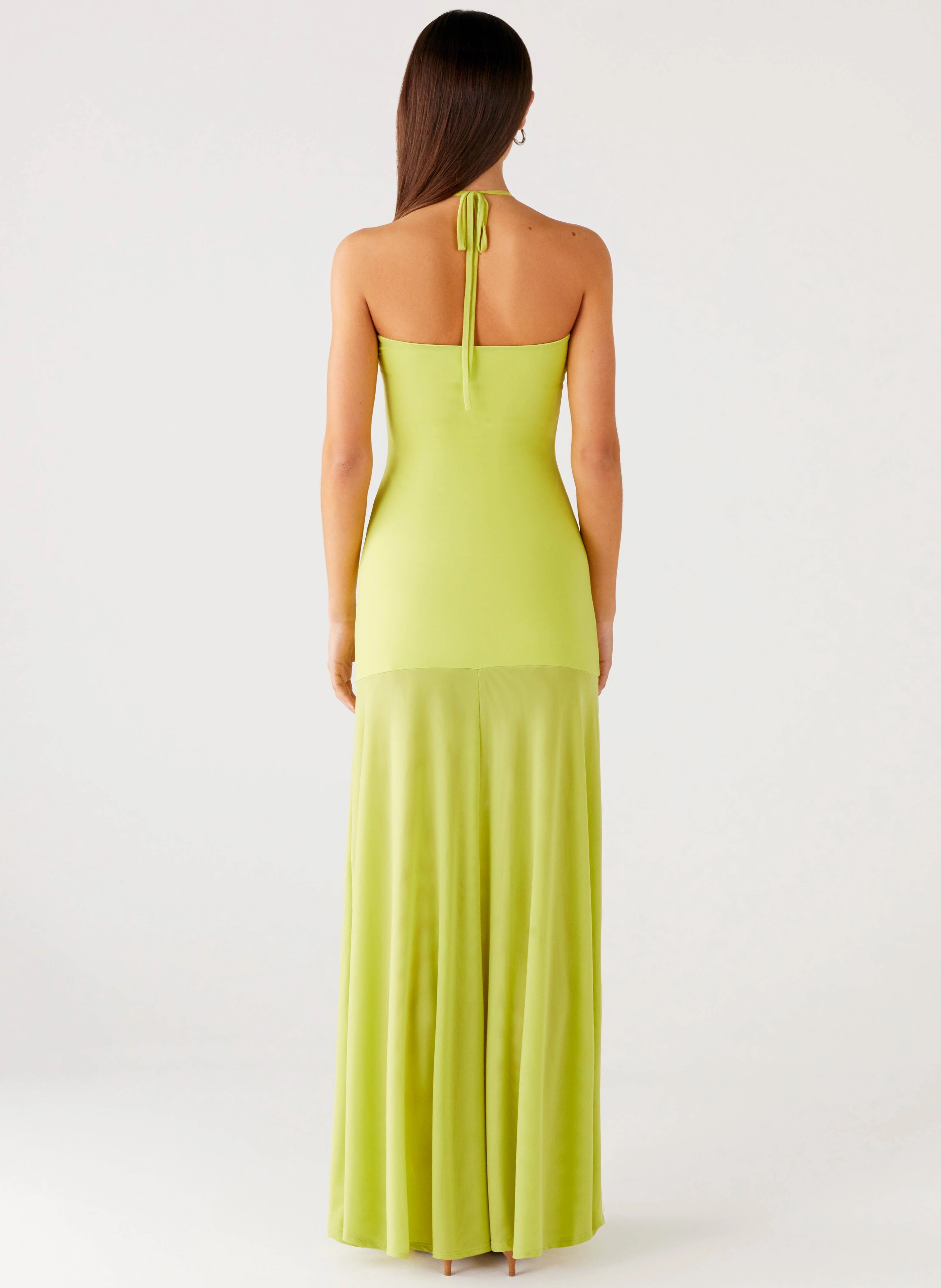 Claria Maxi Dress - Lime Soft Vibes