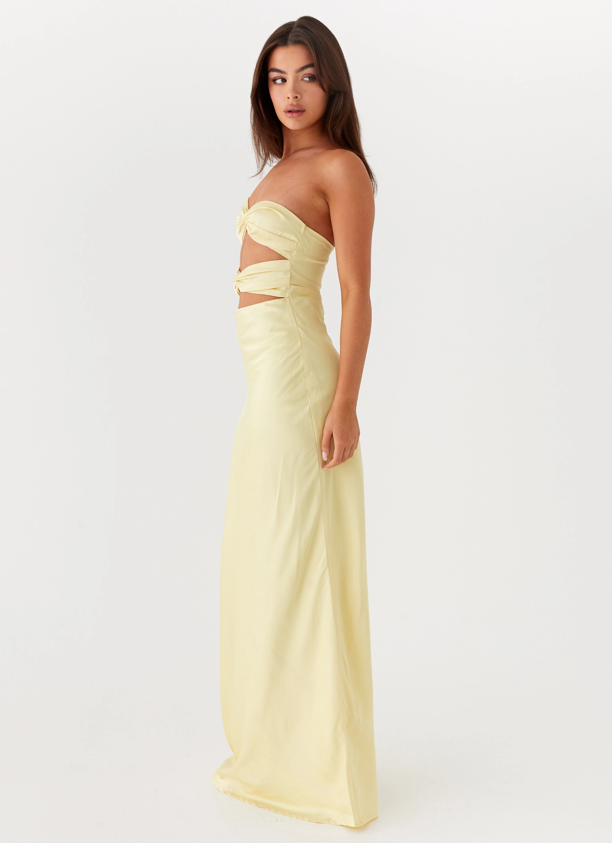 Modern Staple Tianna Strapless Maxi Dress - Yellow