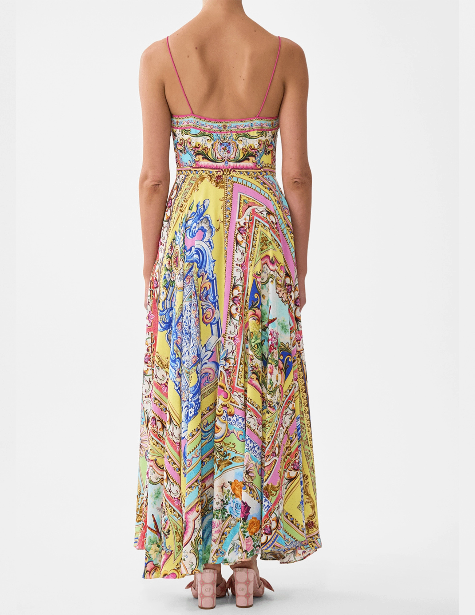Music-Concert Camilla Tie Front Maxi Dress-SALE