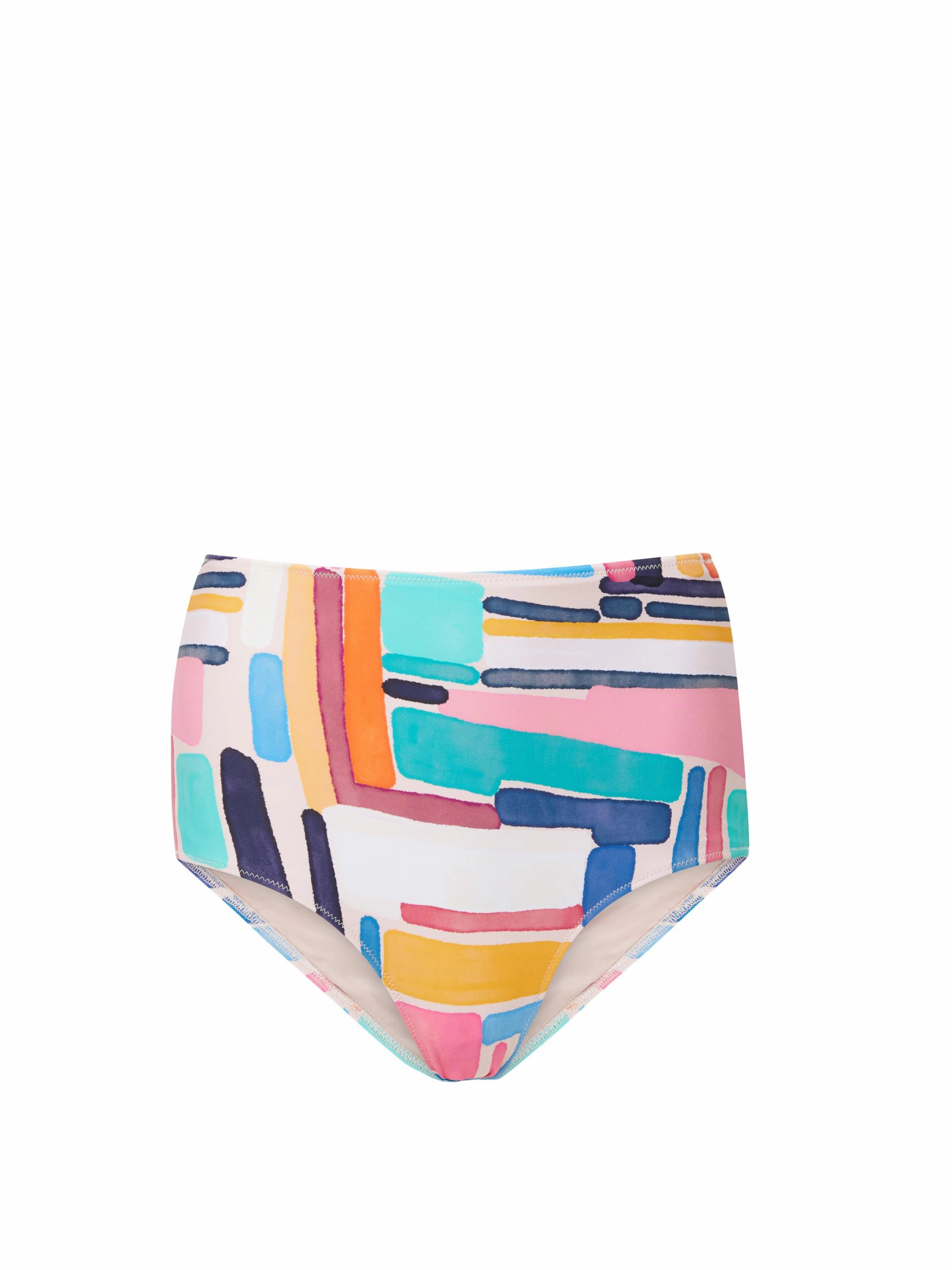 Abrasion Resistant Finish Vacation Pack Classic High Waist Bottom Modern Art