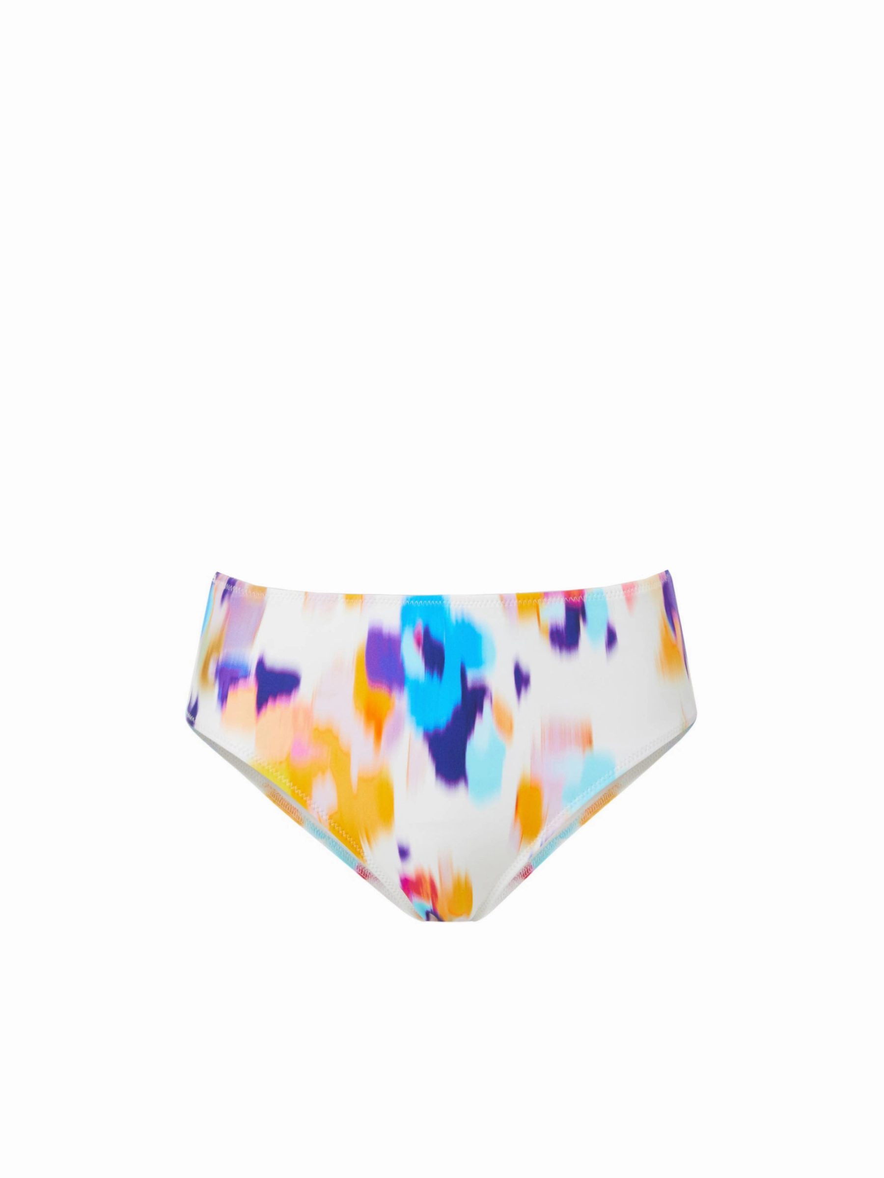 Classic Midrise Bottom Floral Ikat Outdoor Swimwear