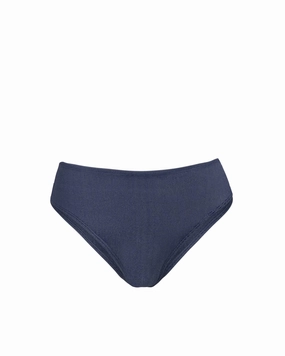 High Neck Style UV Protection Design Classic Midrise Bottom In Indigo Twill