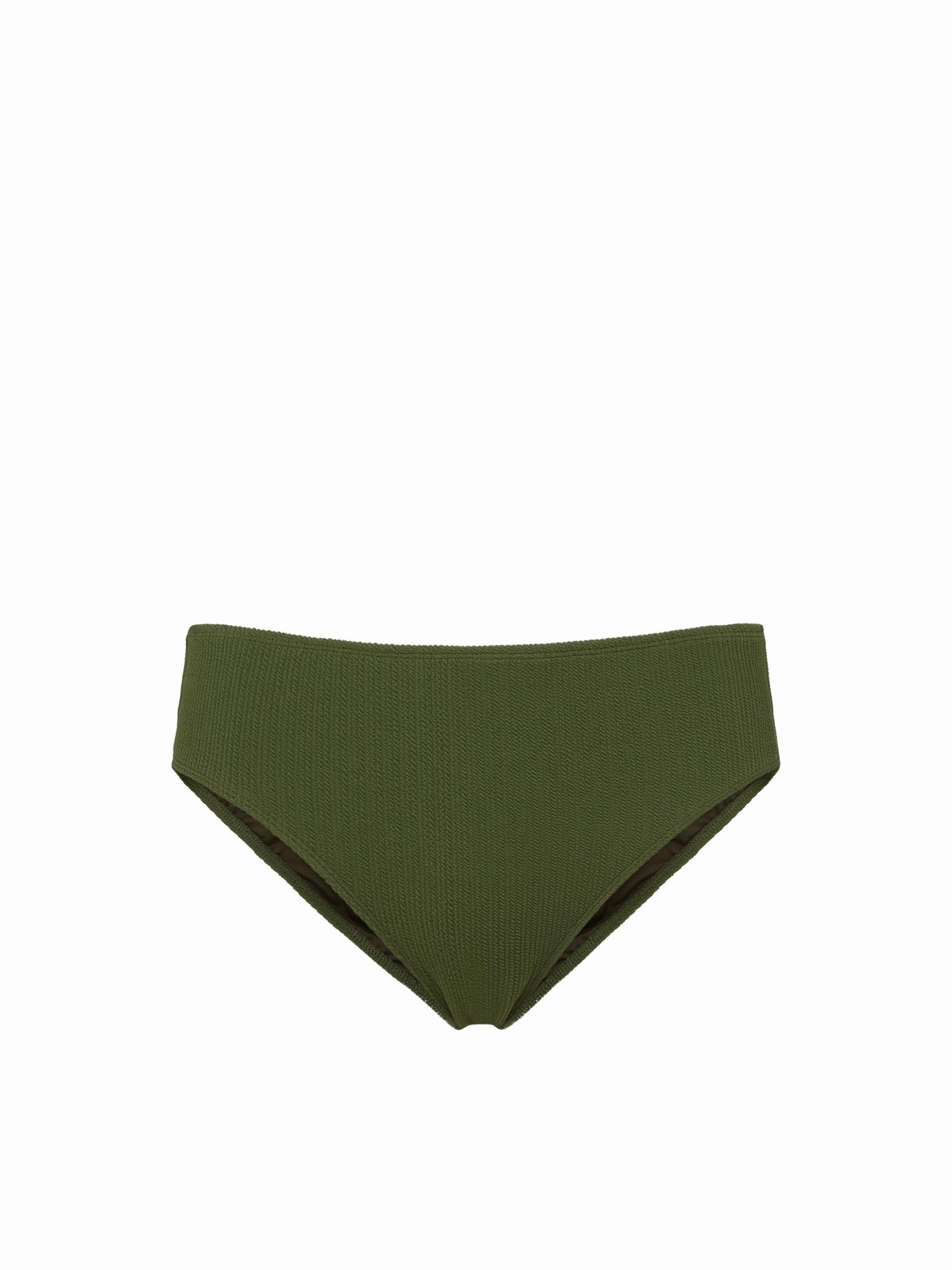 Casual Style Classic Midrise Bottom Olive Texture