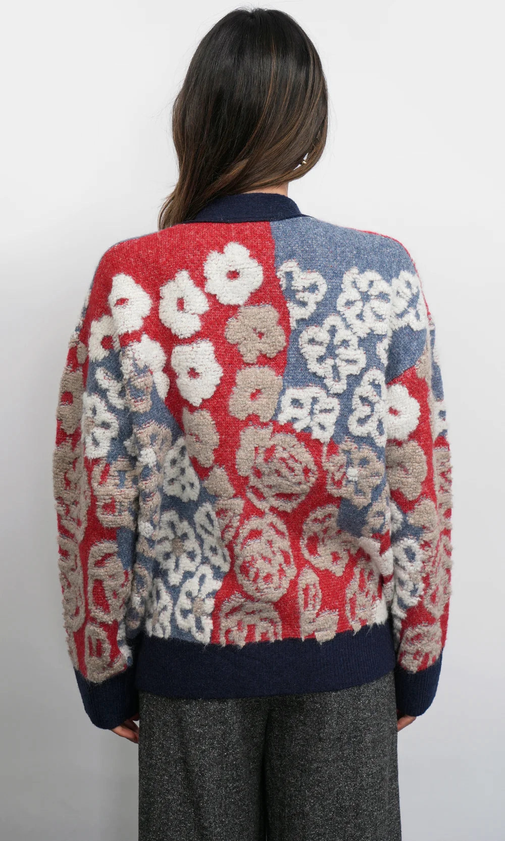 Durable Hem Stitching Mina Oversized Cardigan