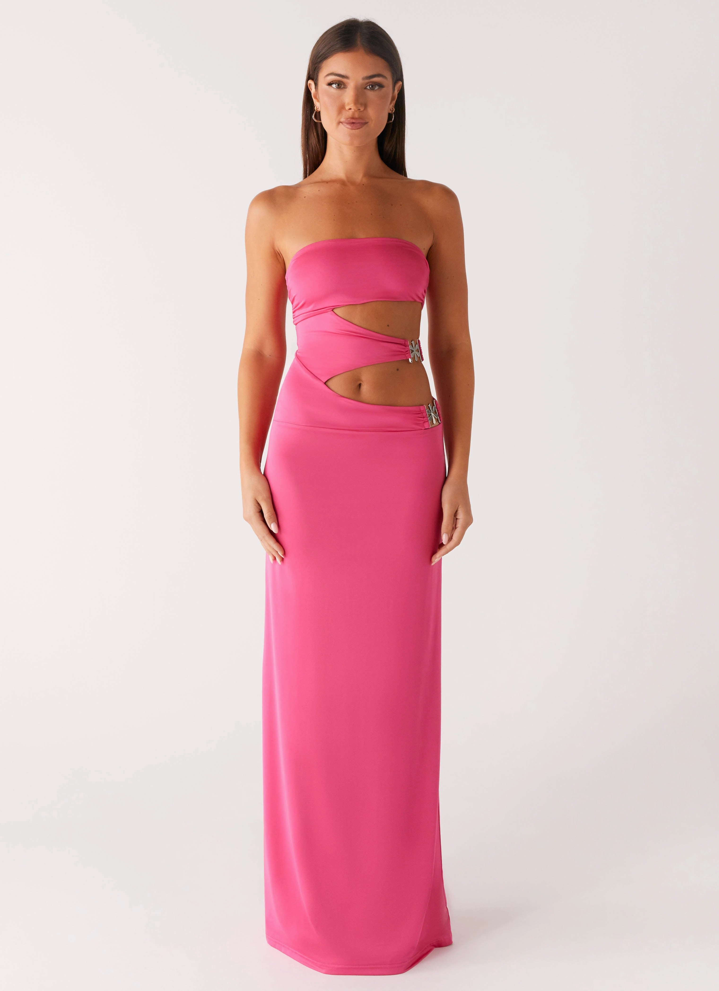 Montego Maxi Dress - Pink Subtle Finish