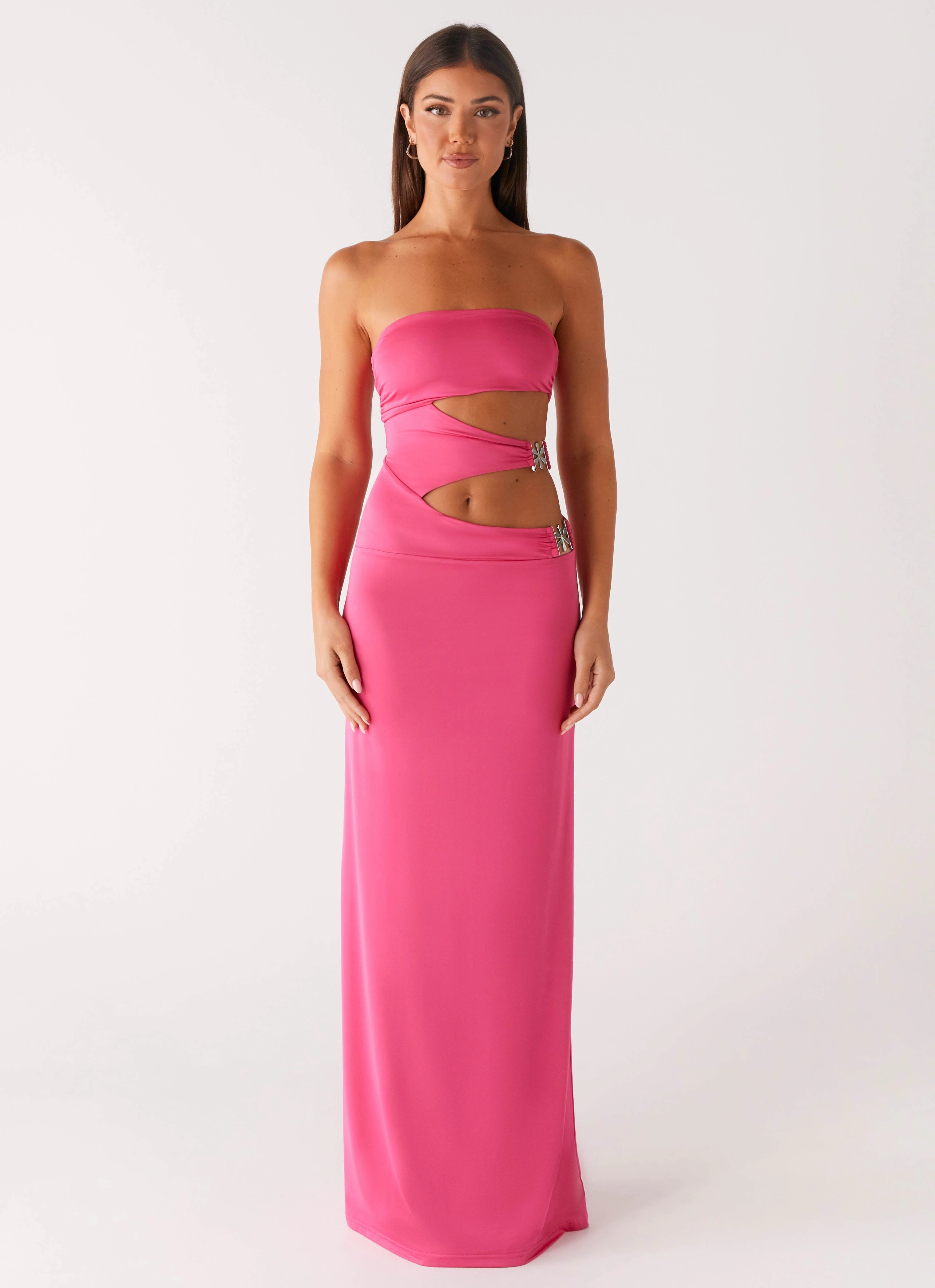 Shape Hug Cozy Tones Montego Maxi Dress - Pink
