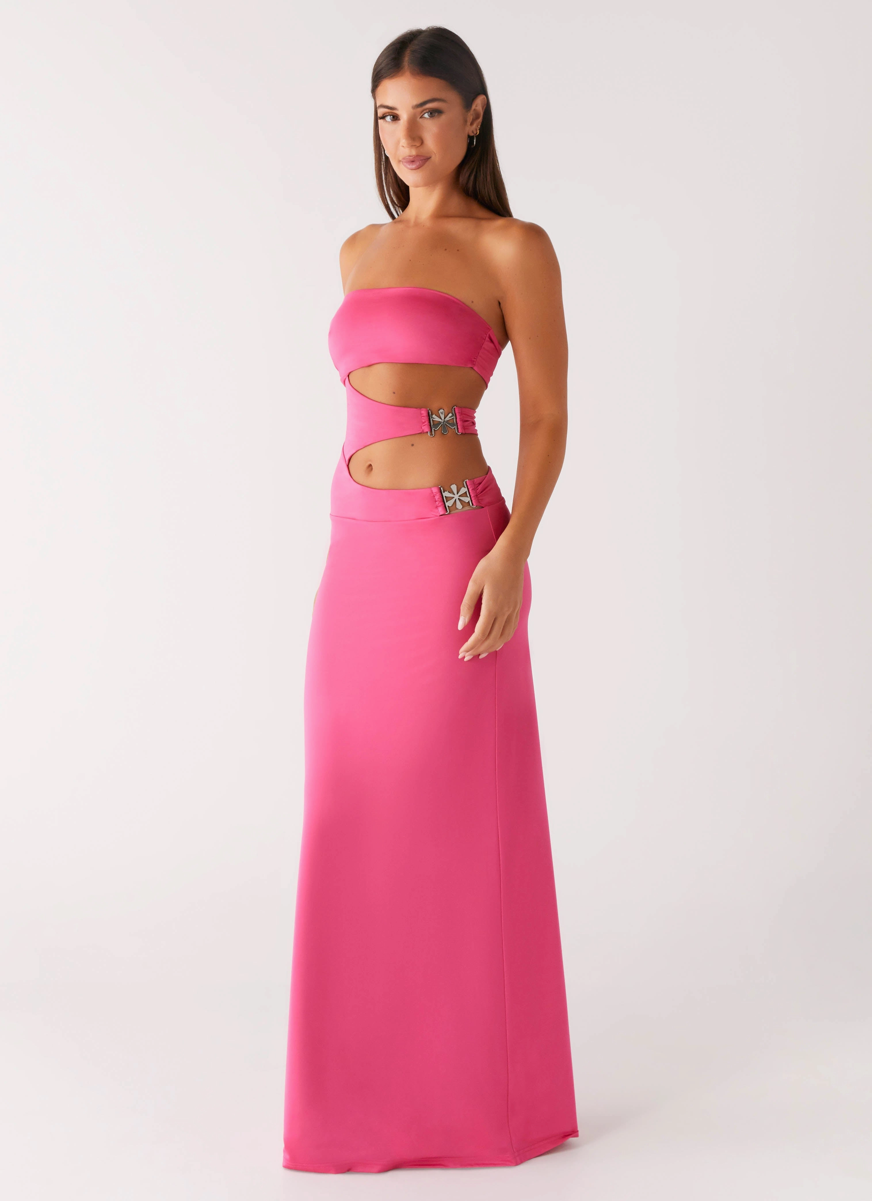 Skin-friendly Earth Colors Montego Maxi Dress - Pink