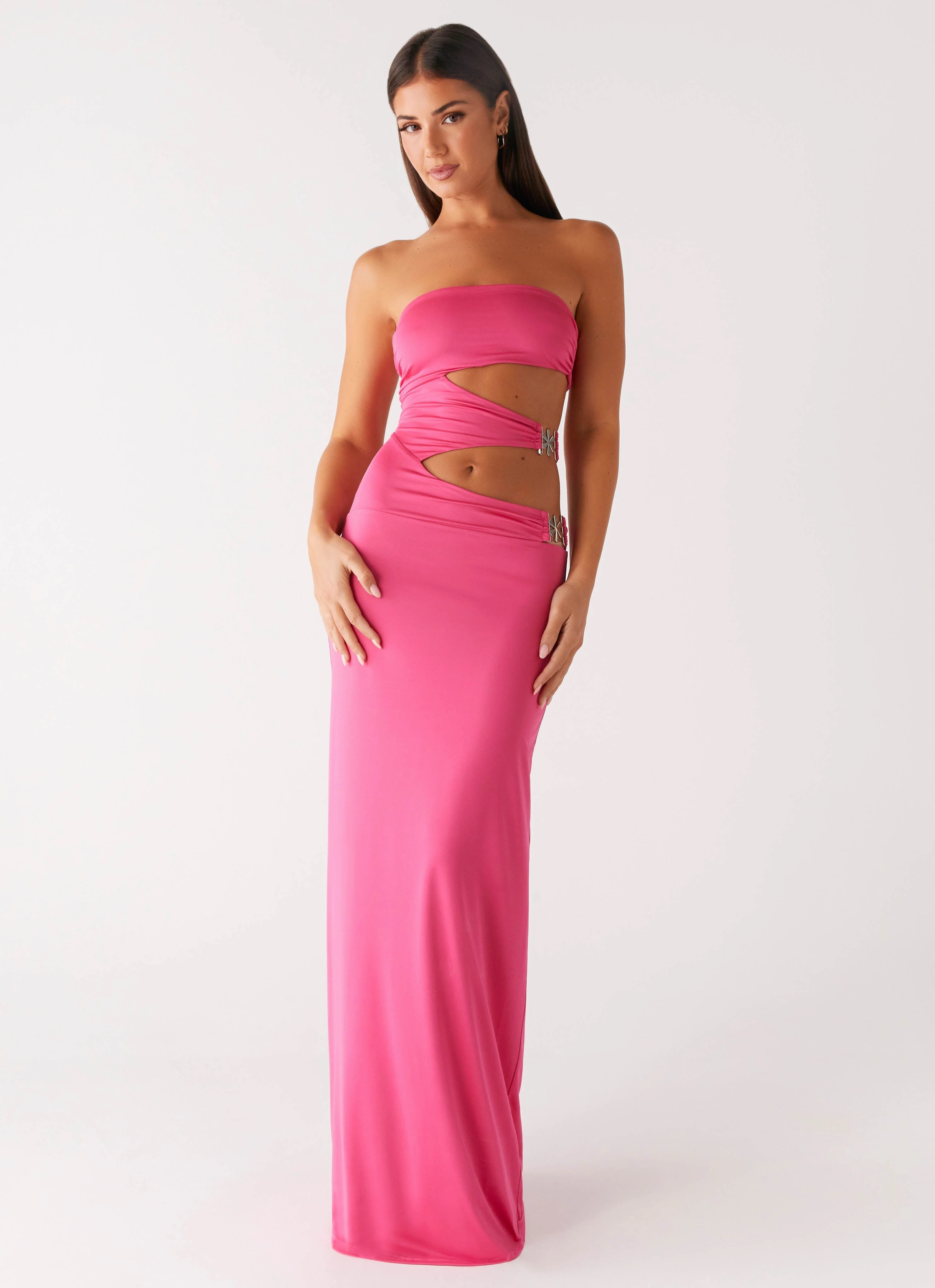 Montego Maxi Dress - Pink Visual Balance