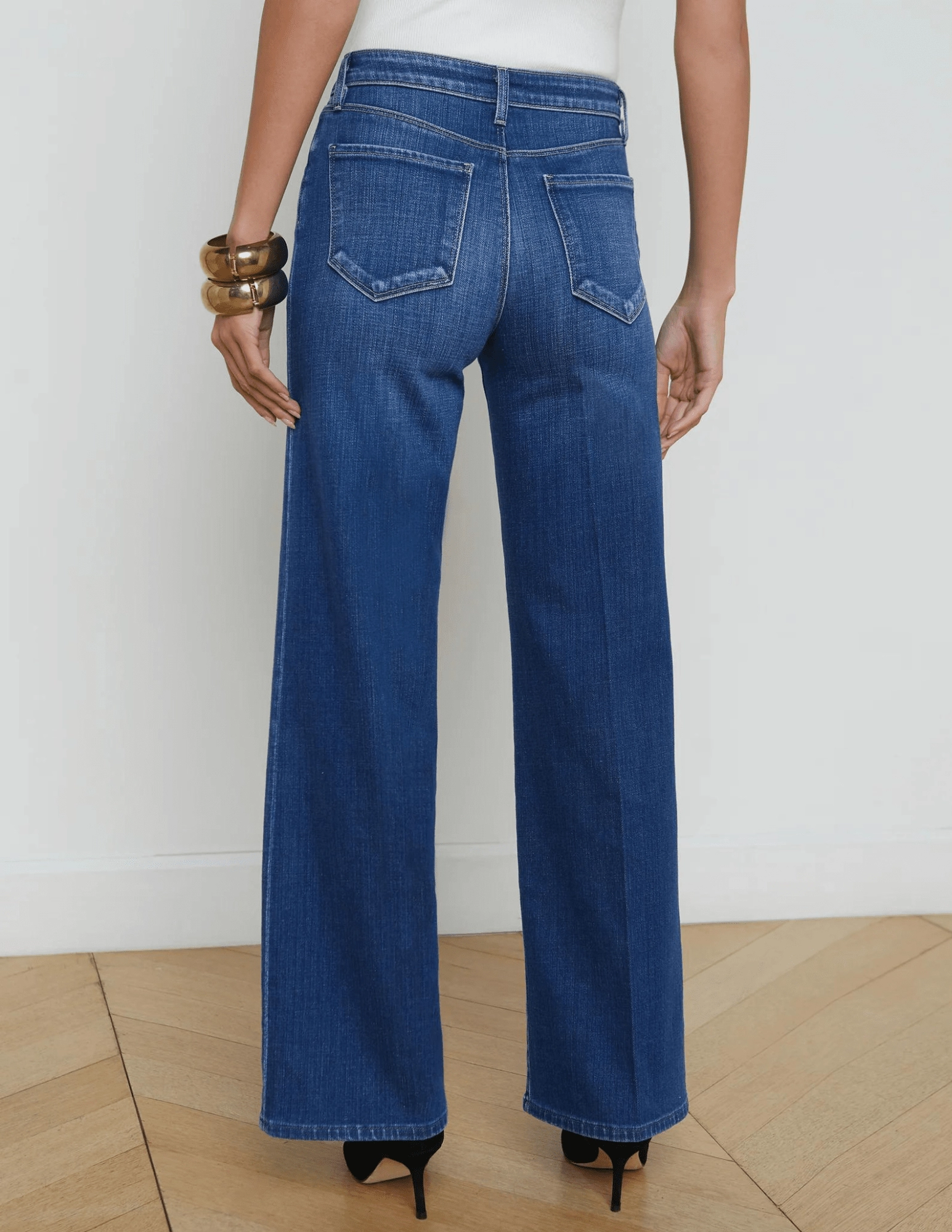 Date Night Sustainable L??AGENCE Alicent High Rise Wide Leg Crop Jeans in Desoto