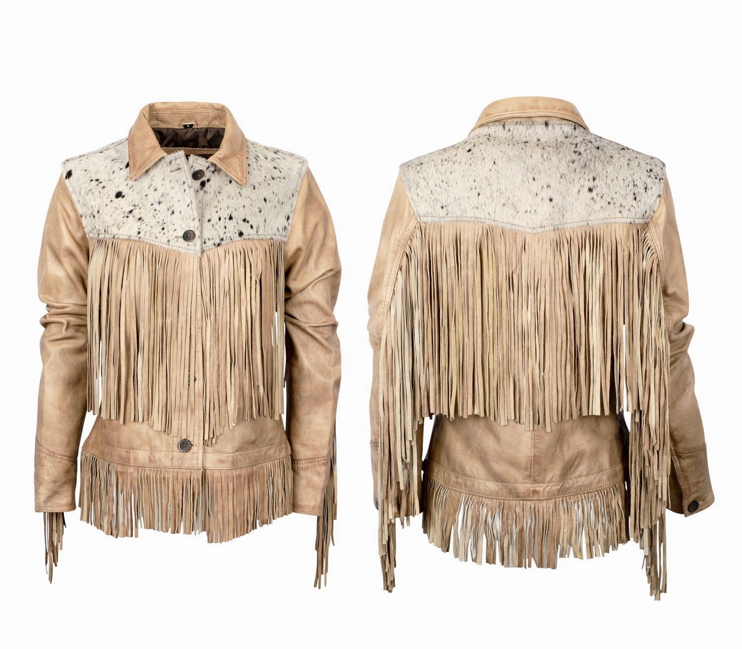 Advanced Wickability System STS Ranchwear Womens Frontier Palomino/Cowhide Leather Leather Jacket