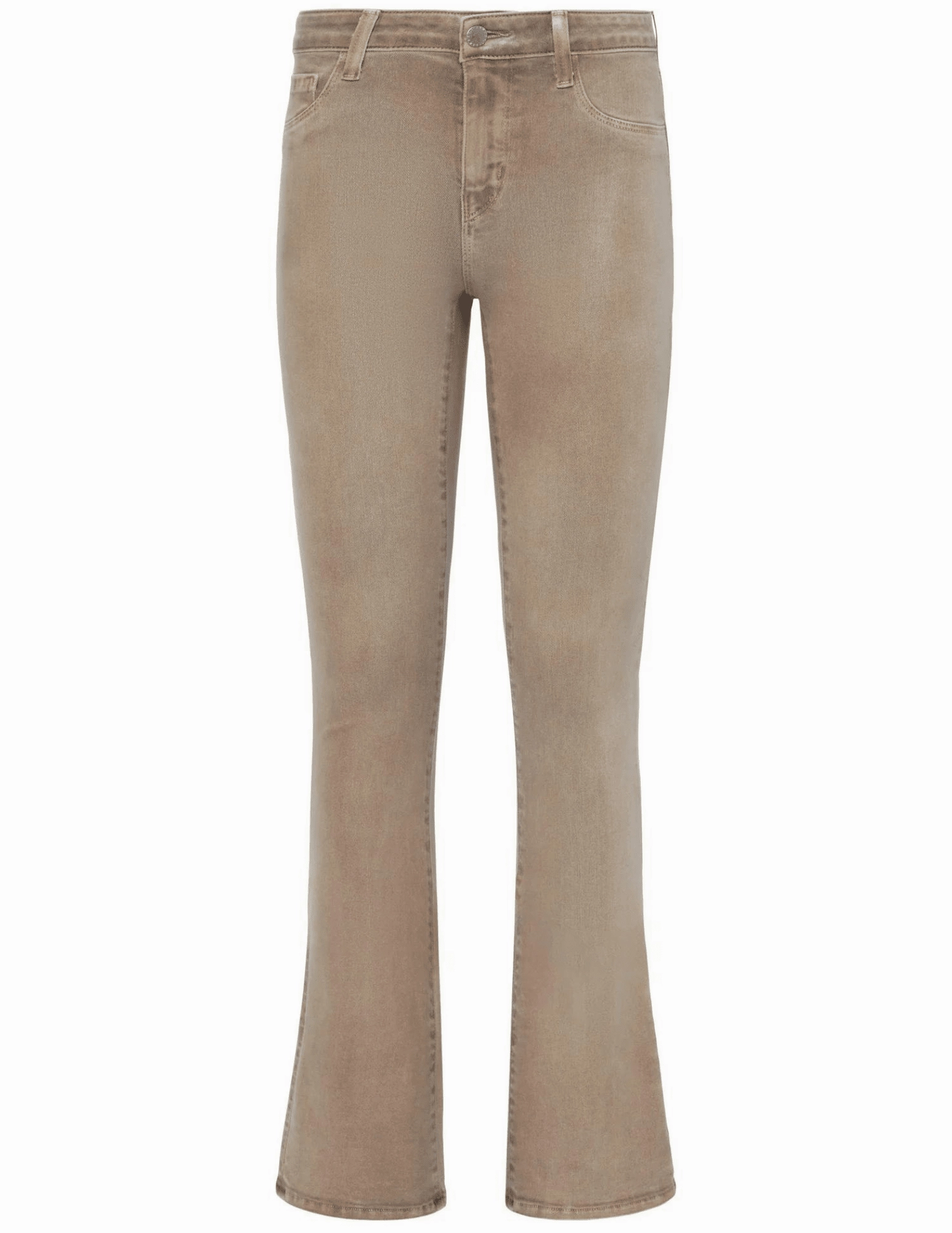 L'AGENCE Selma High Rise Baby Boot-Cut Coated Jeans In Rye Coated Flex Foam Inserts