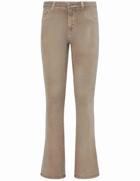 Slim Holiday Vibes Teen Outfit Day Ready L'AGENCE Selma High Rise Baby Boot-Cut Coated Jeans In Rye Coated