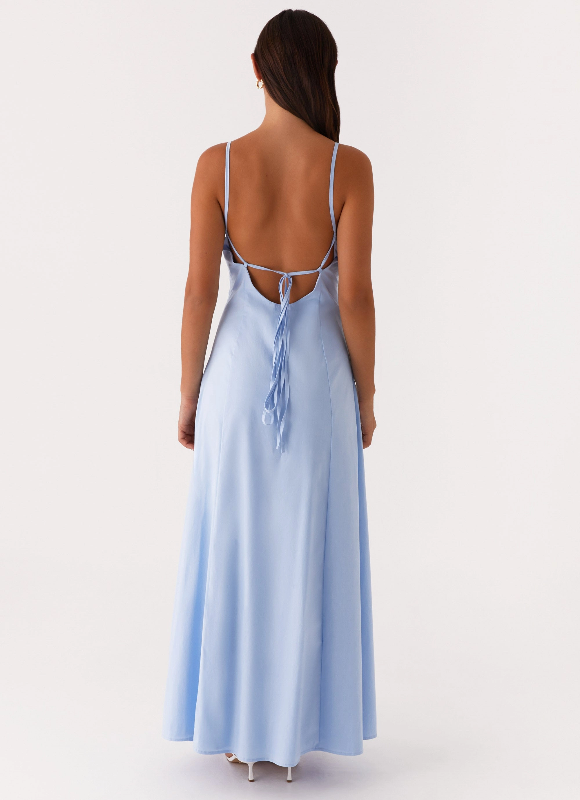 Clear As Day Maxi Dress - Blue Bride Side