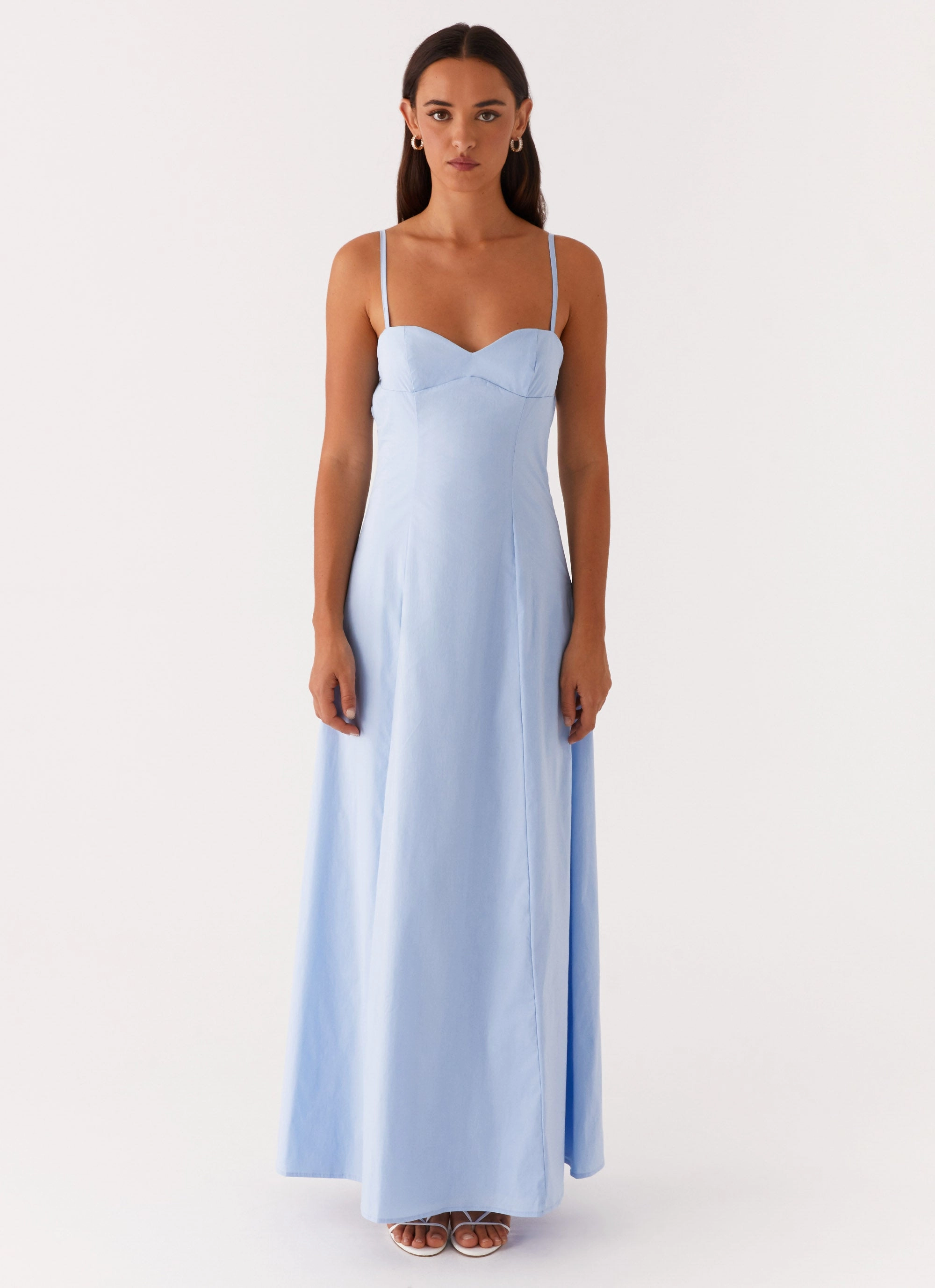 Clear As Day Maxi Dress - Blue Soft Touch