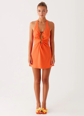Coa Mini Dress - Tangerine Daily Ready Breathable Wearable