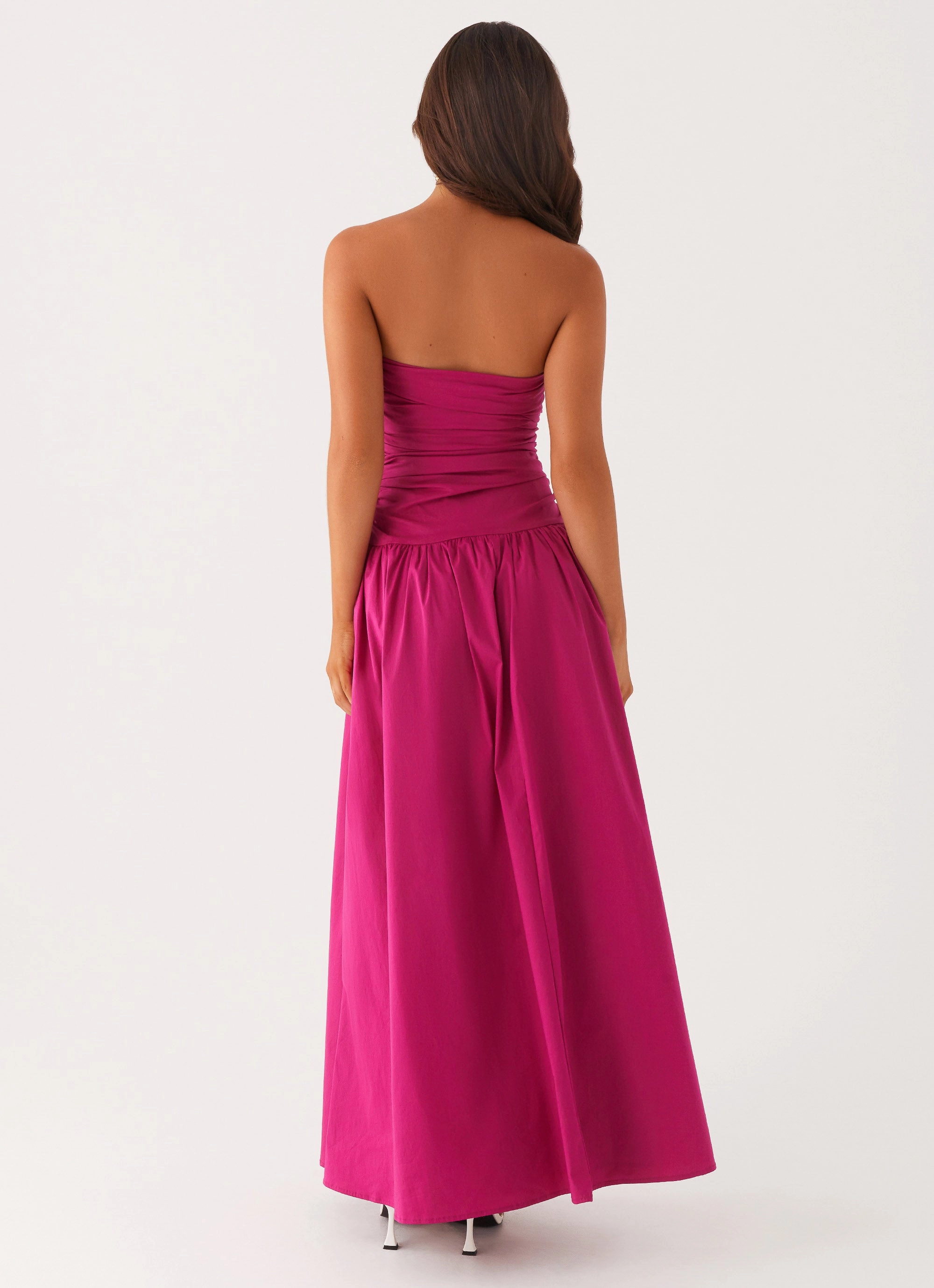 Carmel Maxi Dress - Fuchsia Cool Drape