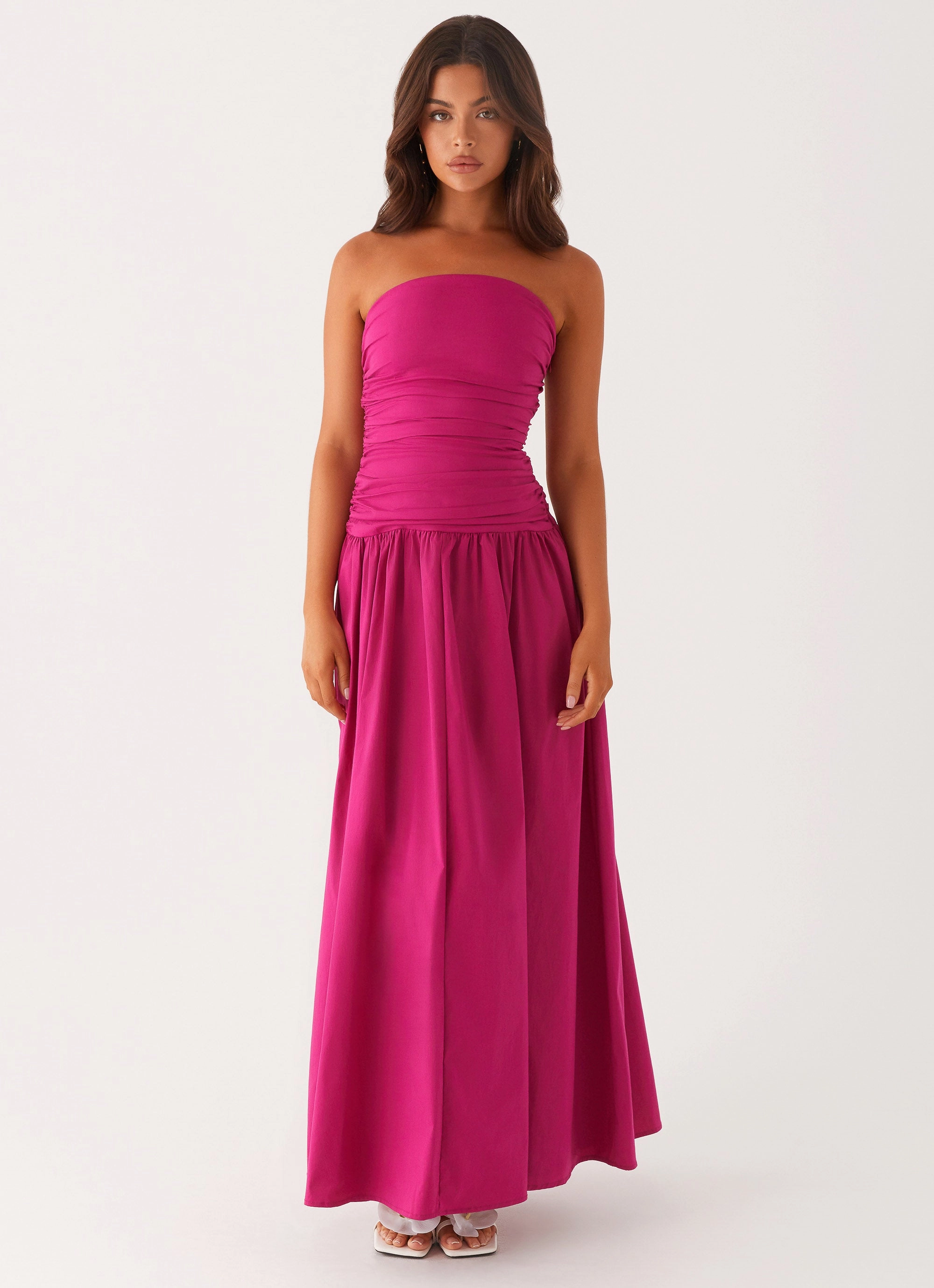 Pink Glow Carmel Maxi Dress - Fuchsia