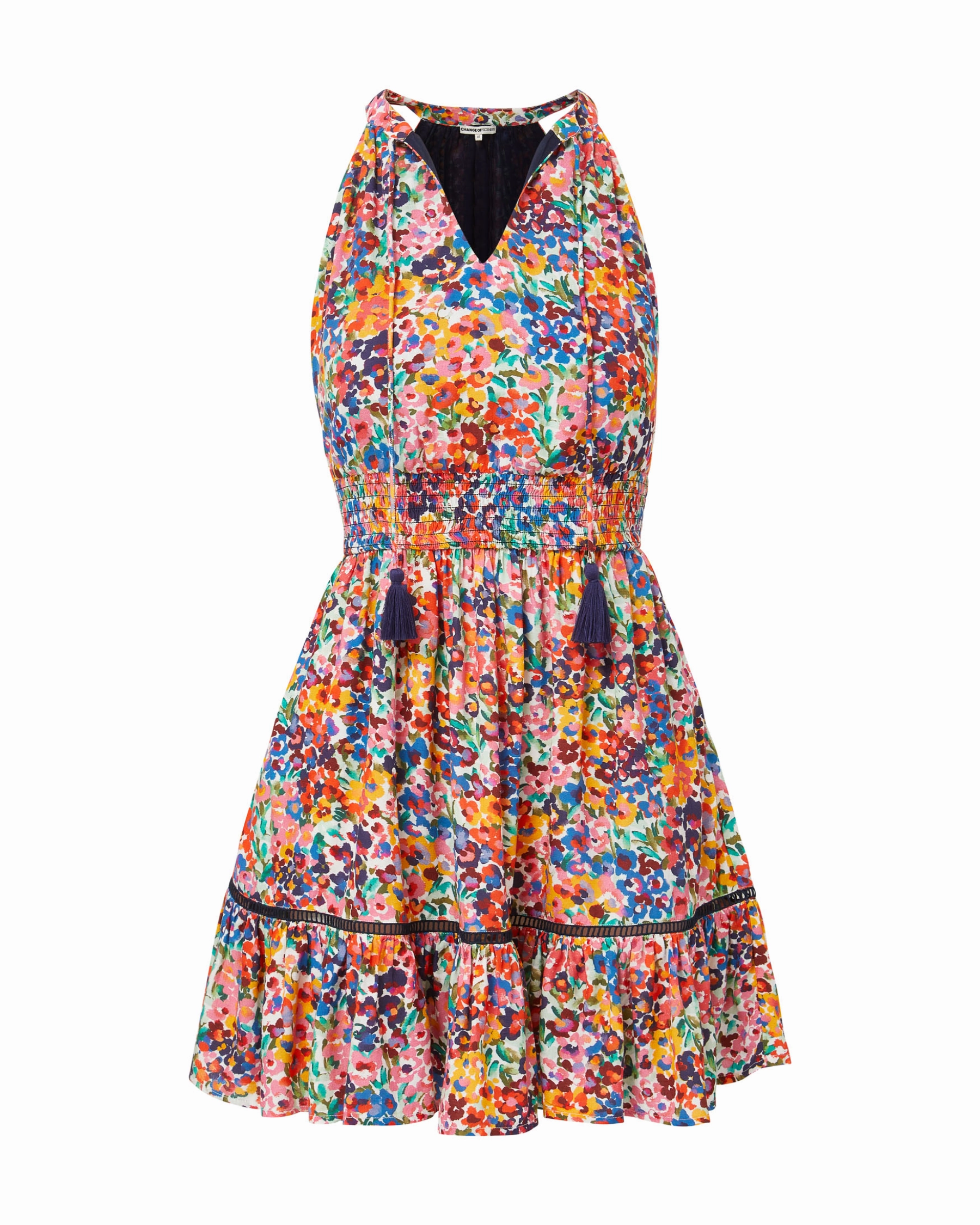 windproof Emma Dress In Painted Petals