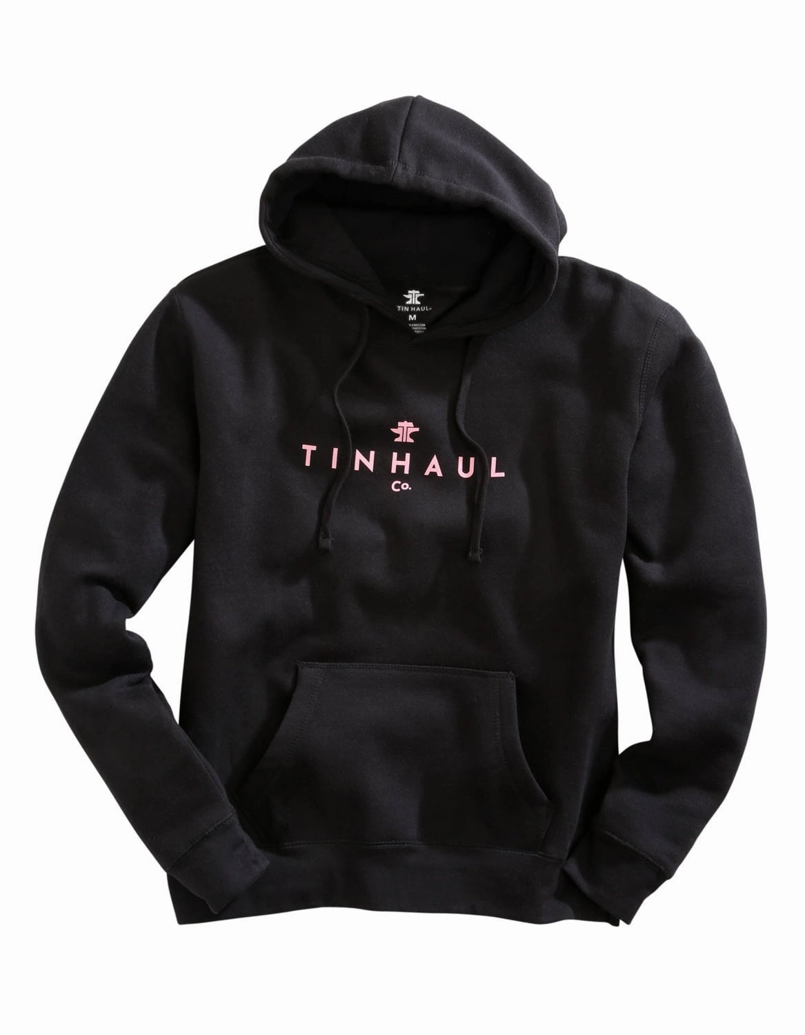 Tin Haul Womens Black Cotton Blend New Logo Hoodie Fashion Ready Breathable Material