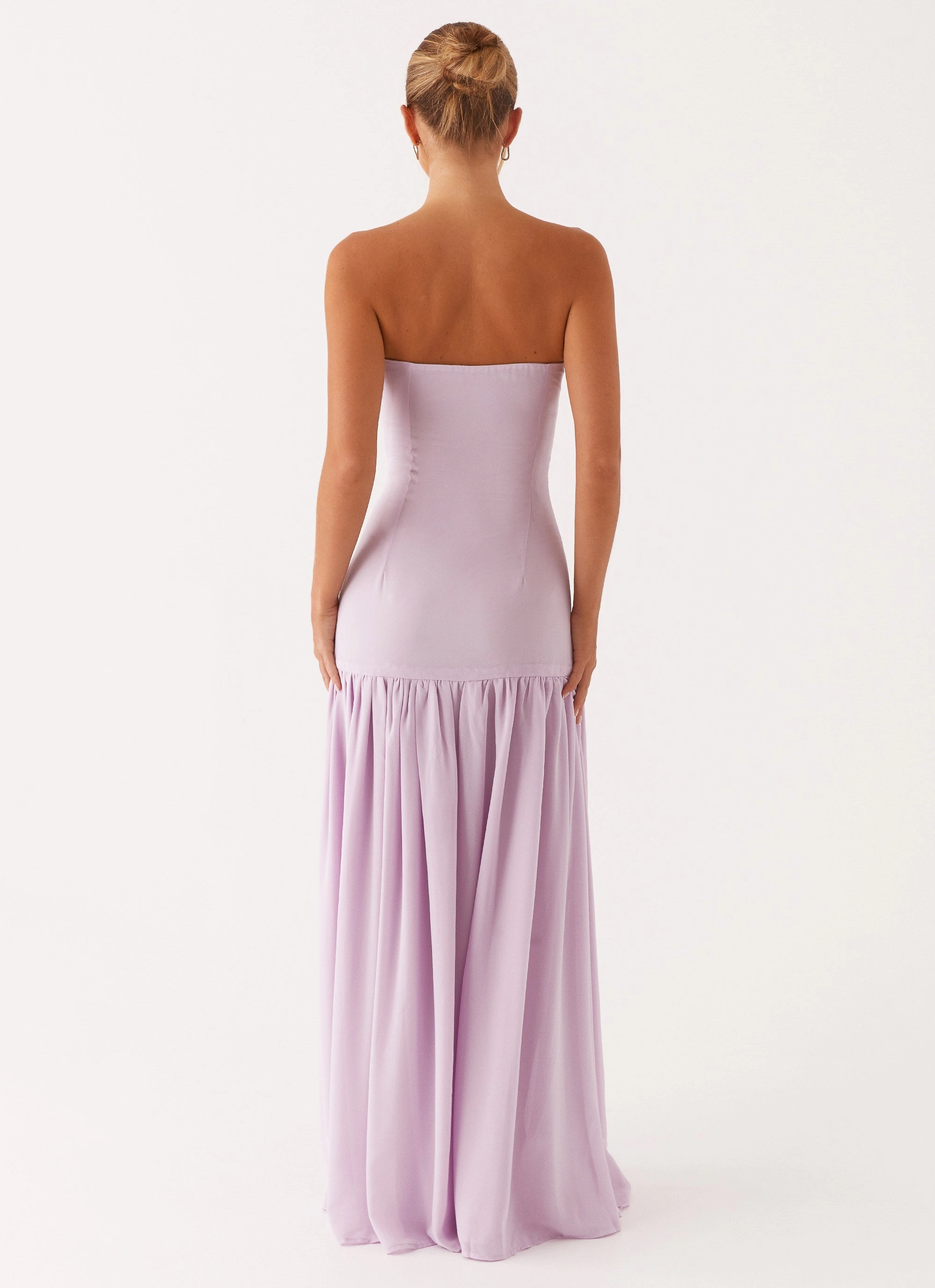 FadeResistantColor Artistic Flair Eden Strapless Maxi Dress - Lilac