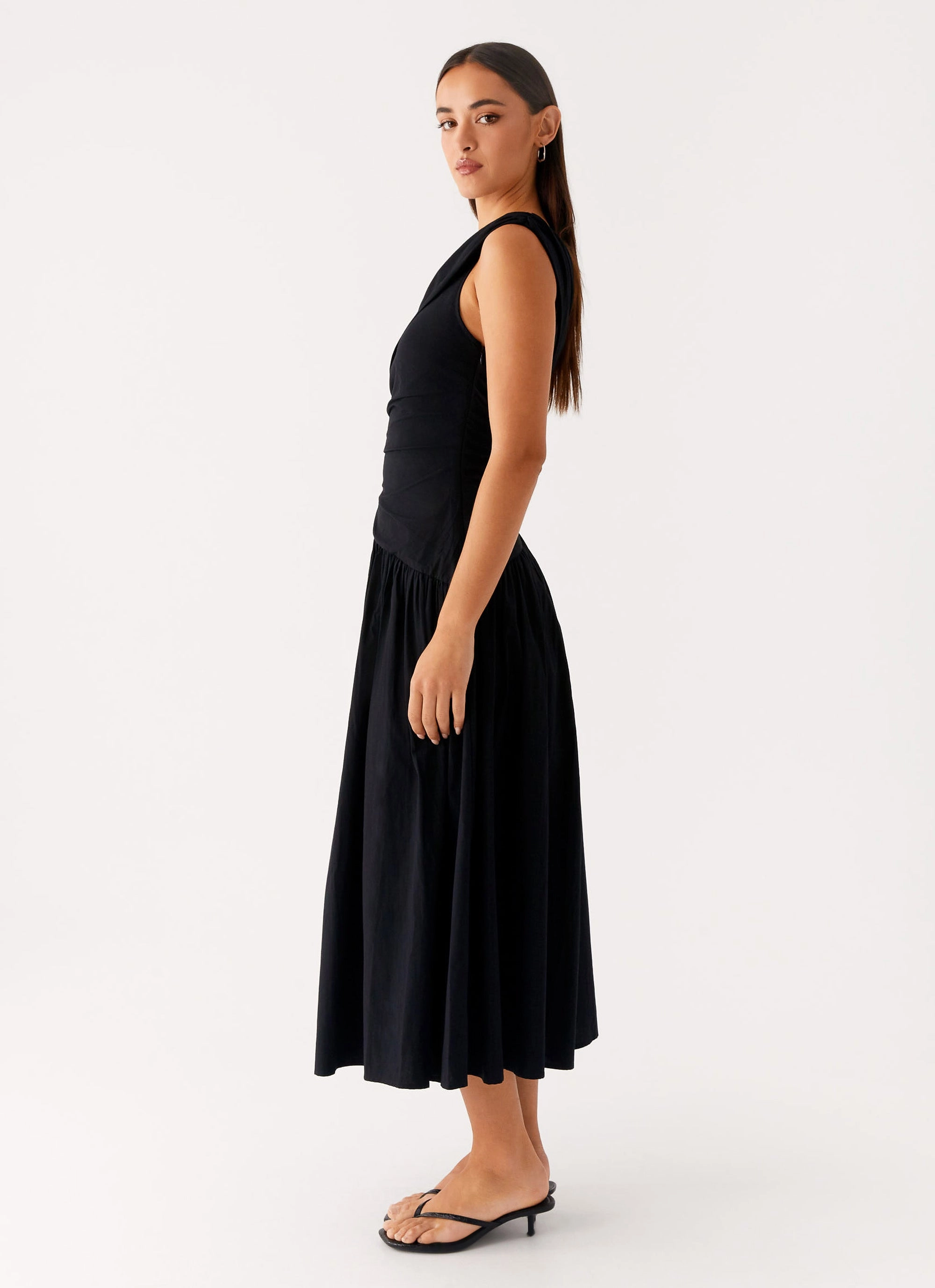 everyday elegance Janessa Midi Dress - Black
