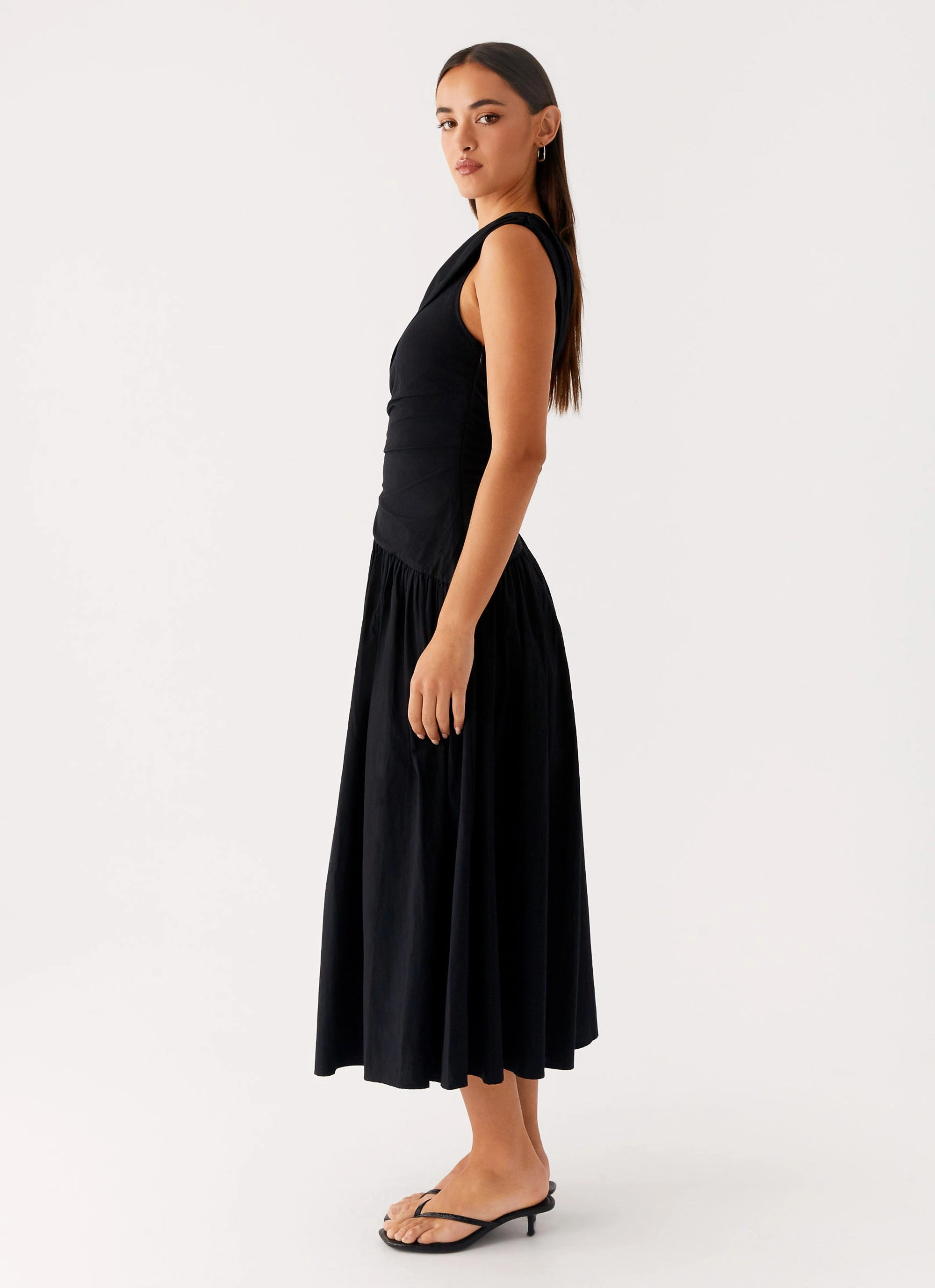 Janessa Midi Dress - Black Special-Occasion Boho Mood