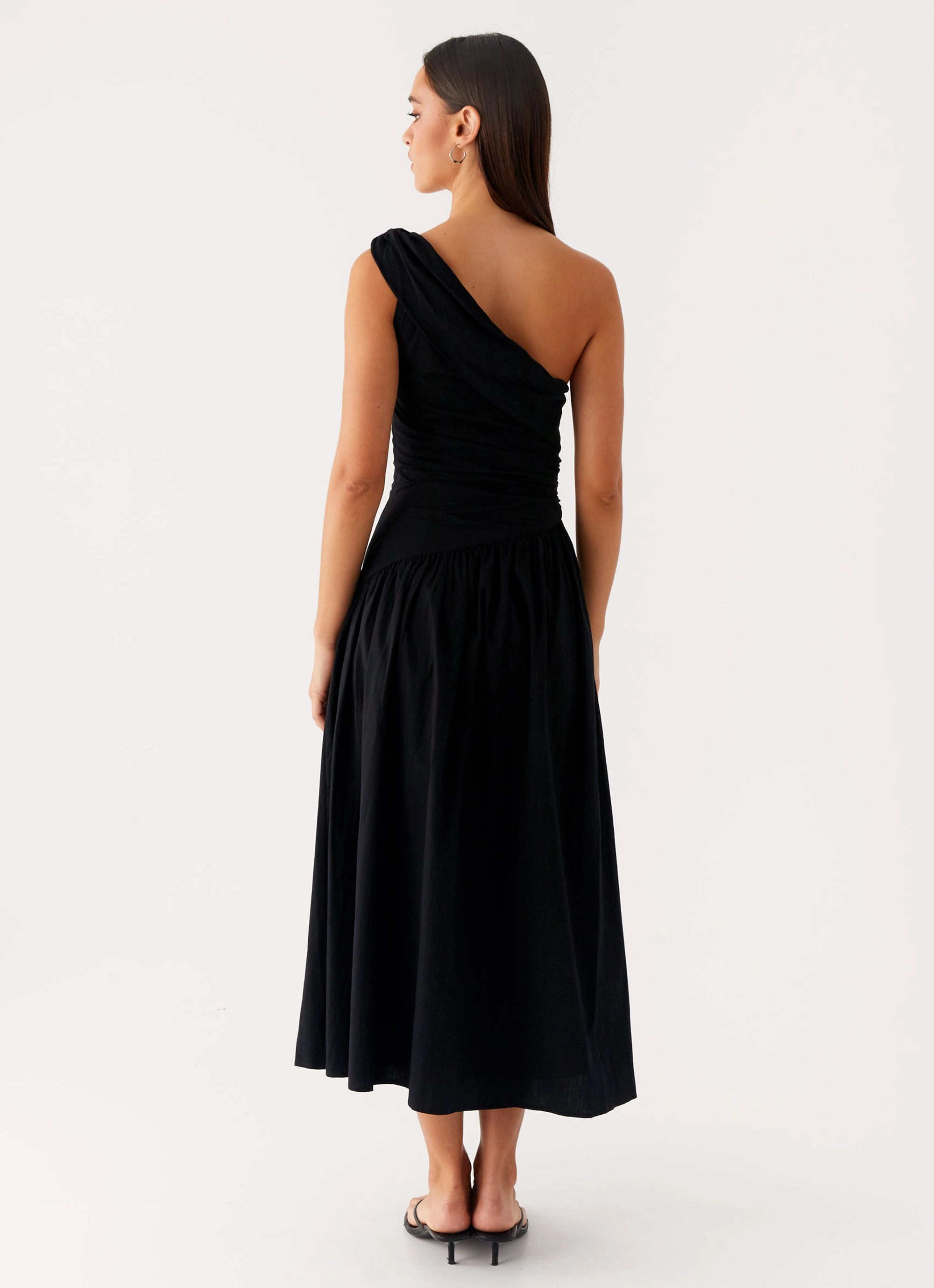 Non-Pilling Janessa Midi Dress - Black
