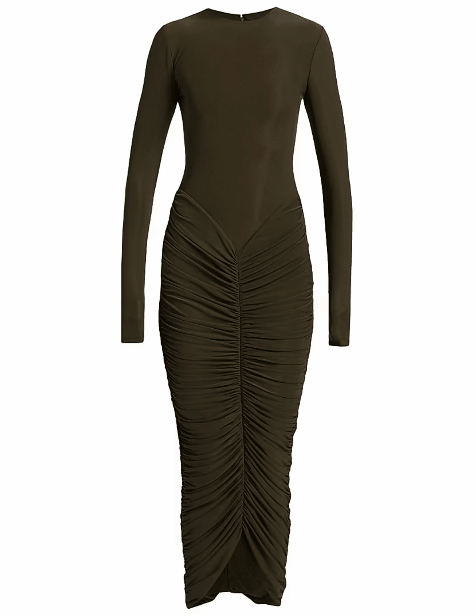 Ronny Kobo Sidonie Long Sleeve Midi Dress Visual Balance Elegant Fit