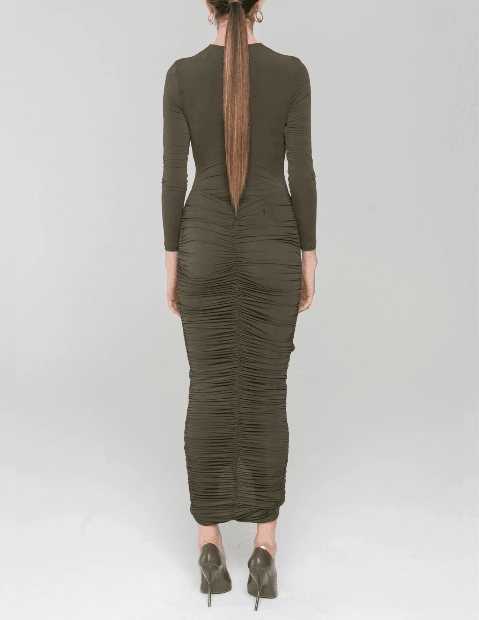 Minimalist Design Ronny Kobo Sidonie Long Sleeve Midi Dress