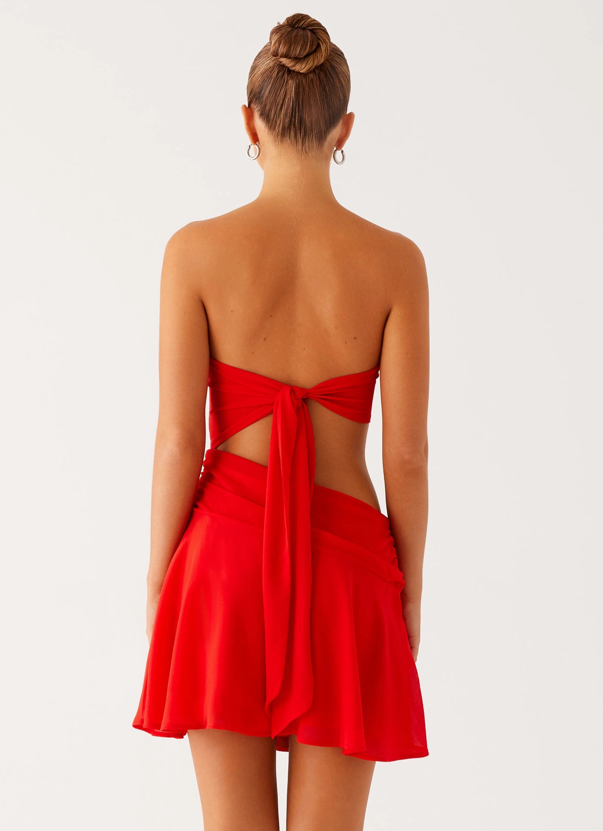 Marbella Mini Dress - Red Hip-Flattering