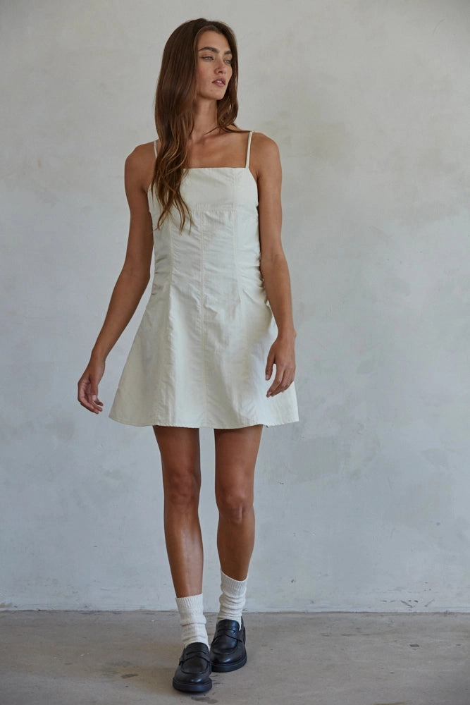 Tessa Mini Dress High Neckline Comfy Fit