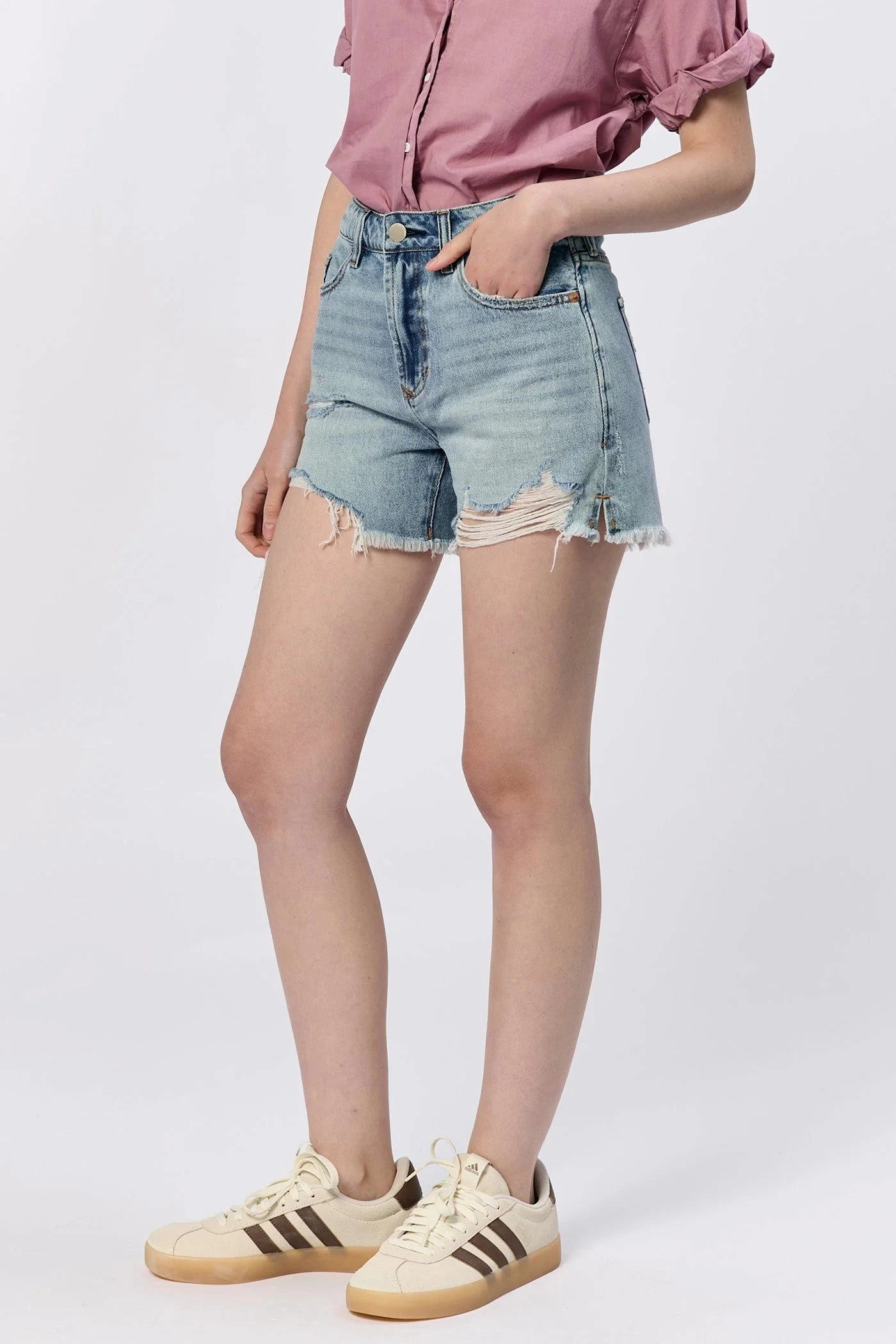 Chilly Day Ready Ivy Denim Short - Surfside