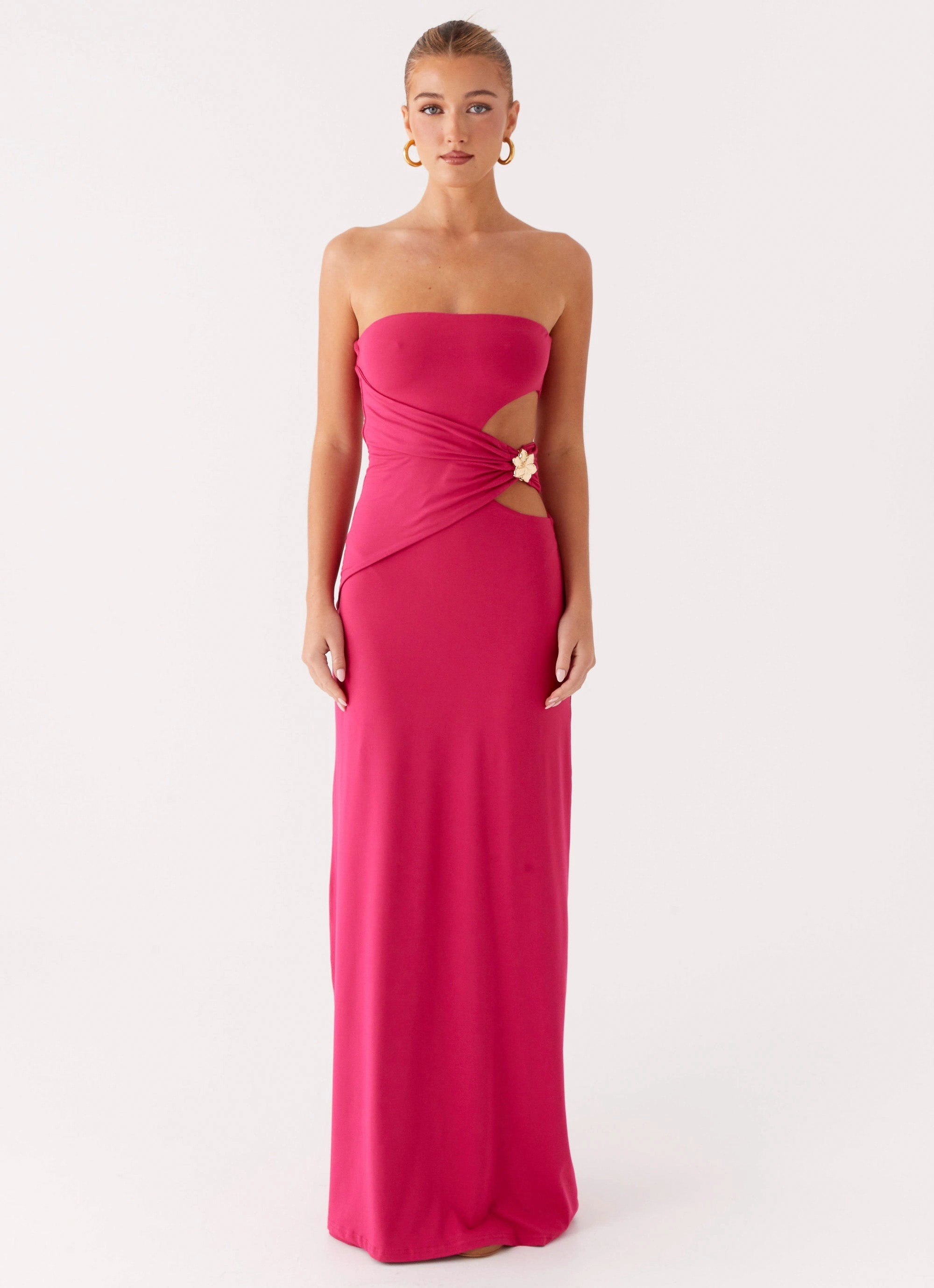 Organic-Fabric Anetta Maxi Dress - Fuchsia